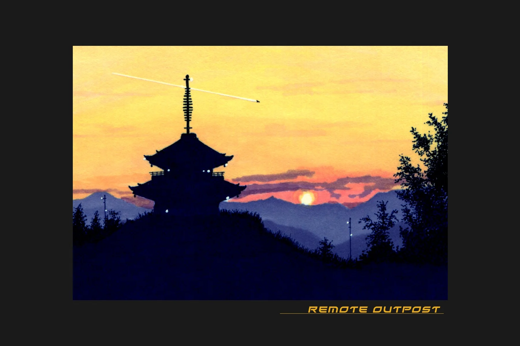 Remote Outpost 4x6 print