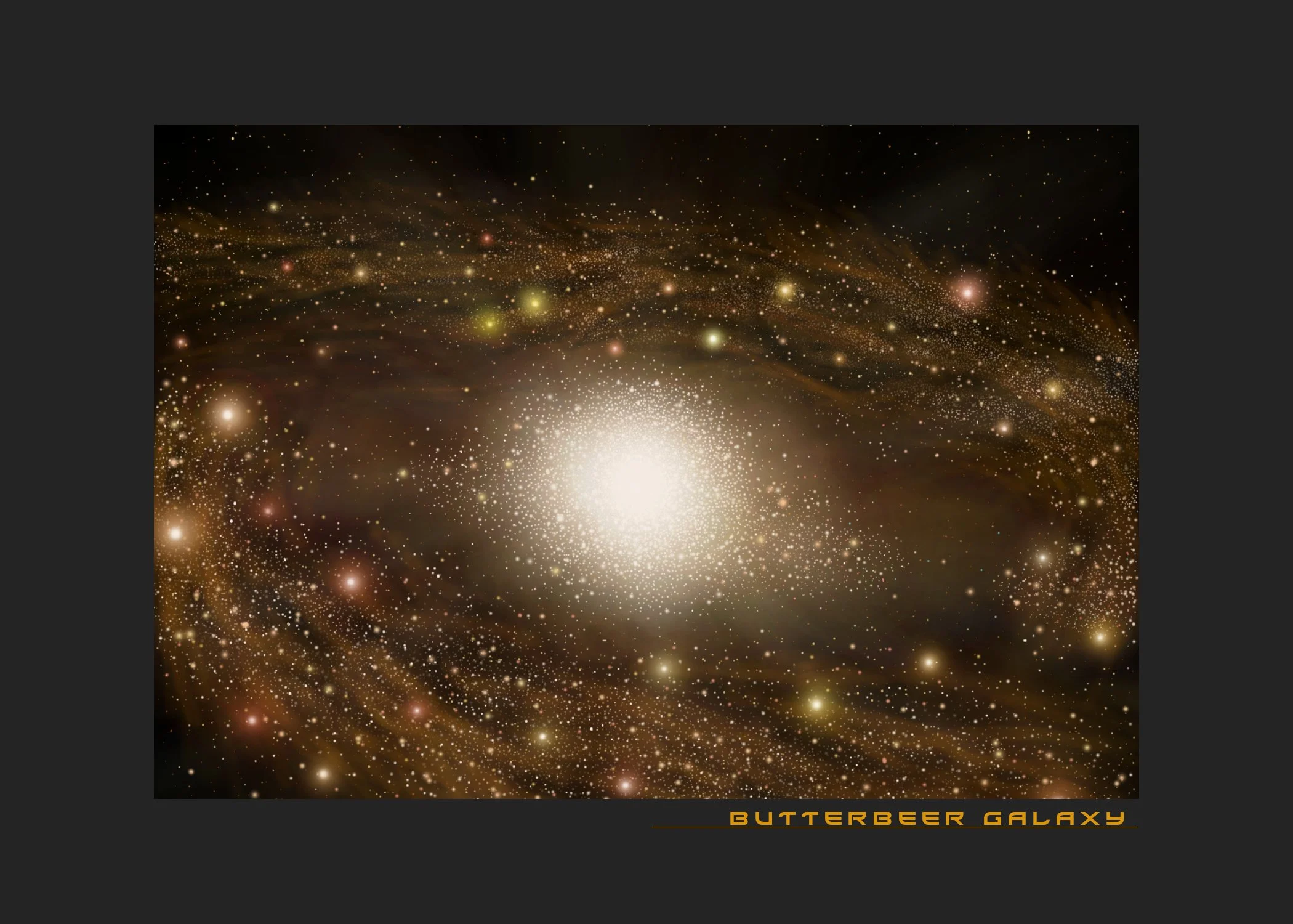 Butterbeer Galaxy 5x7 print
