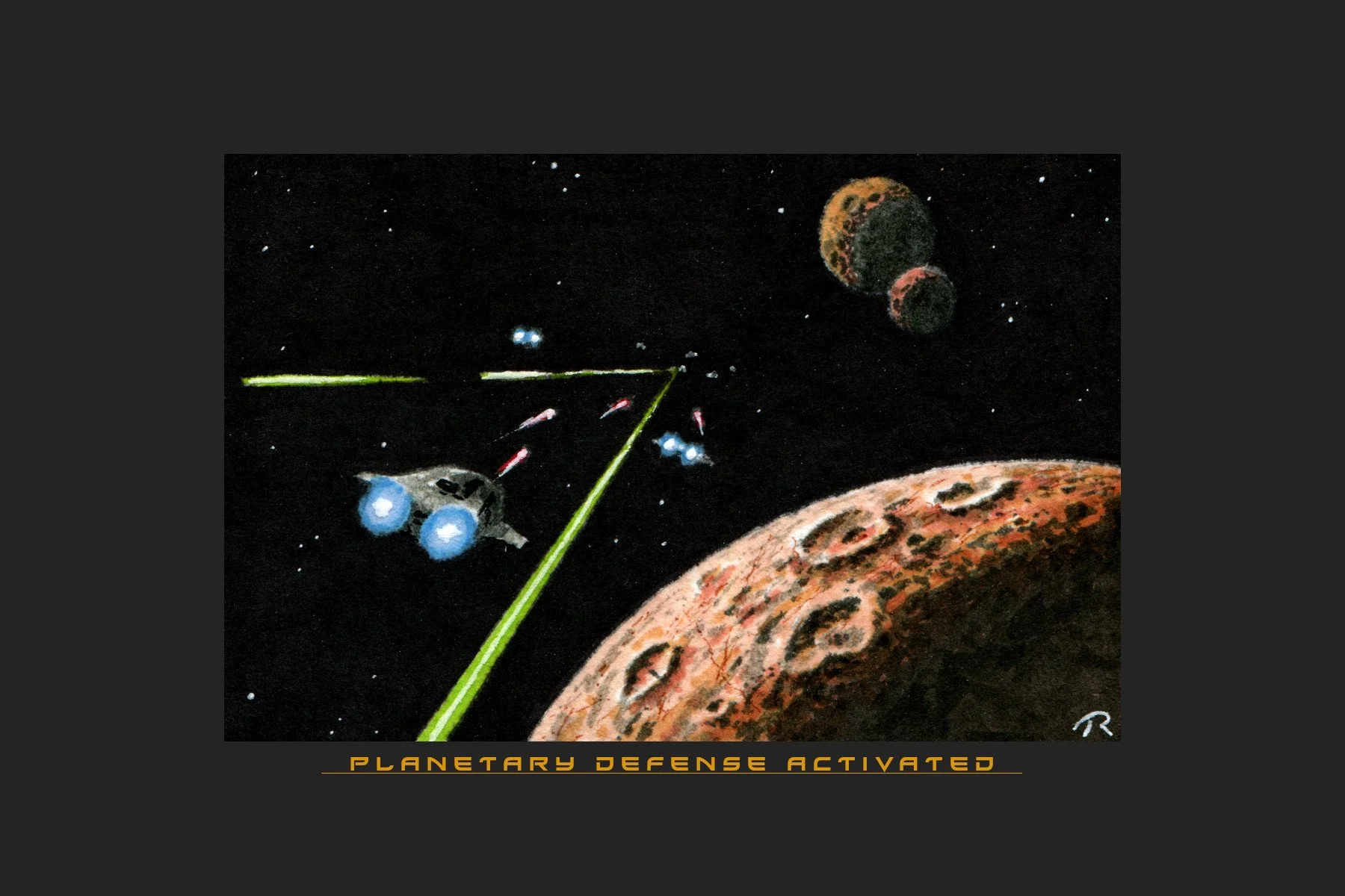 Planetary Defense Activated 4x6 print