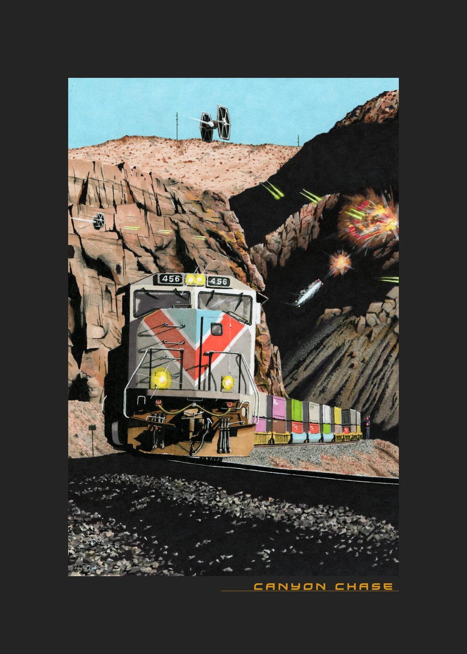 Canyon Chase 7x5 print