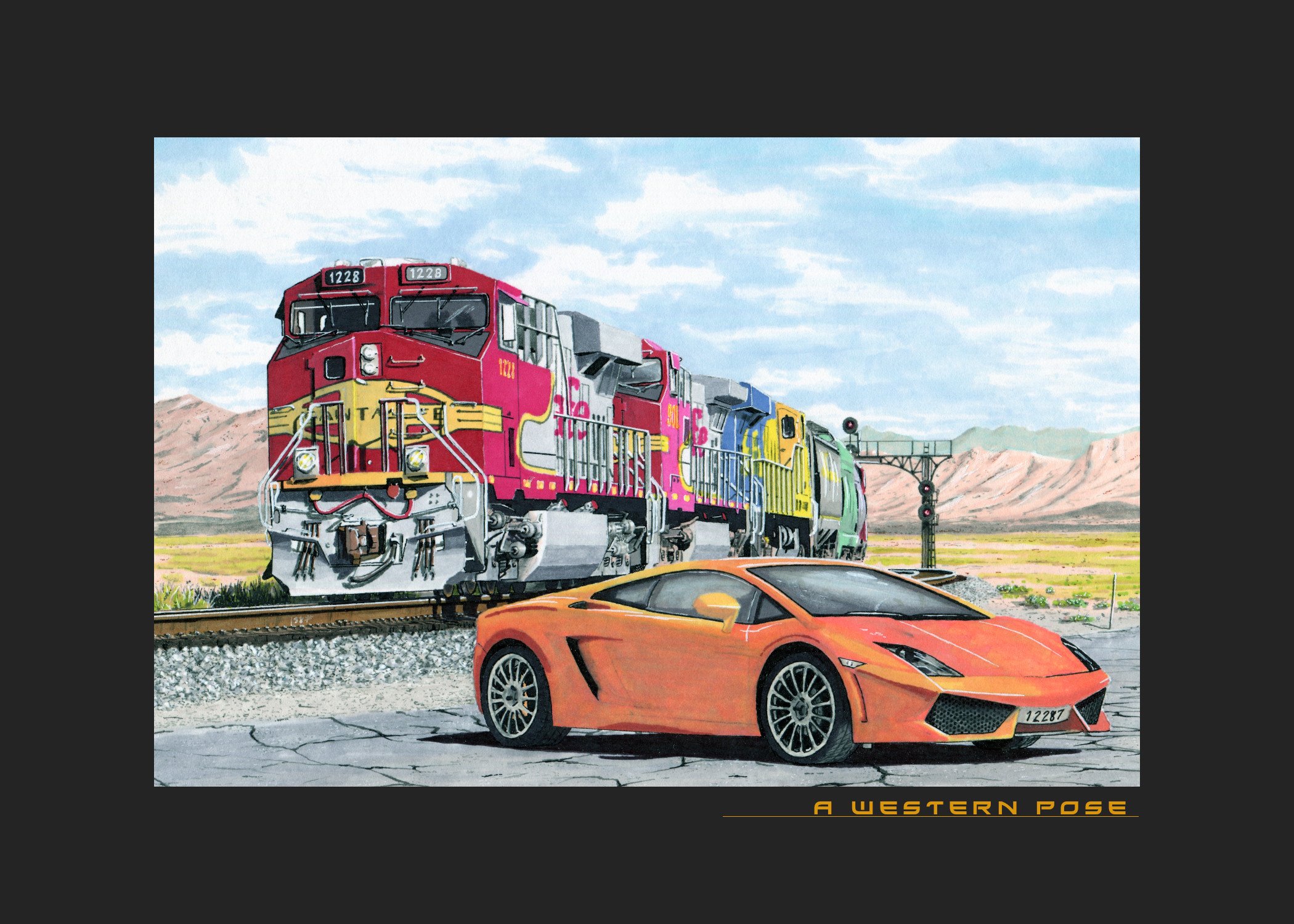 A Western Pose 5x7 print