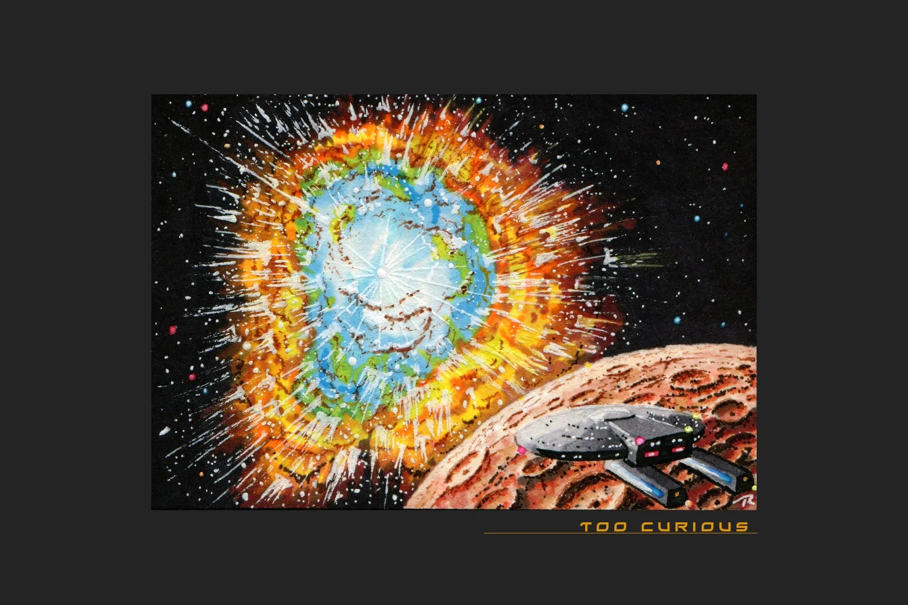 Too Curious 4x6 print