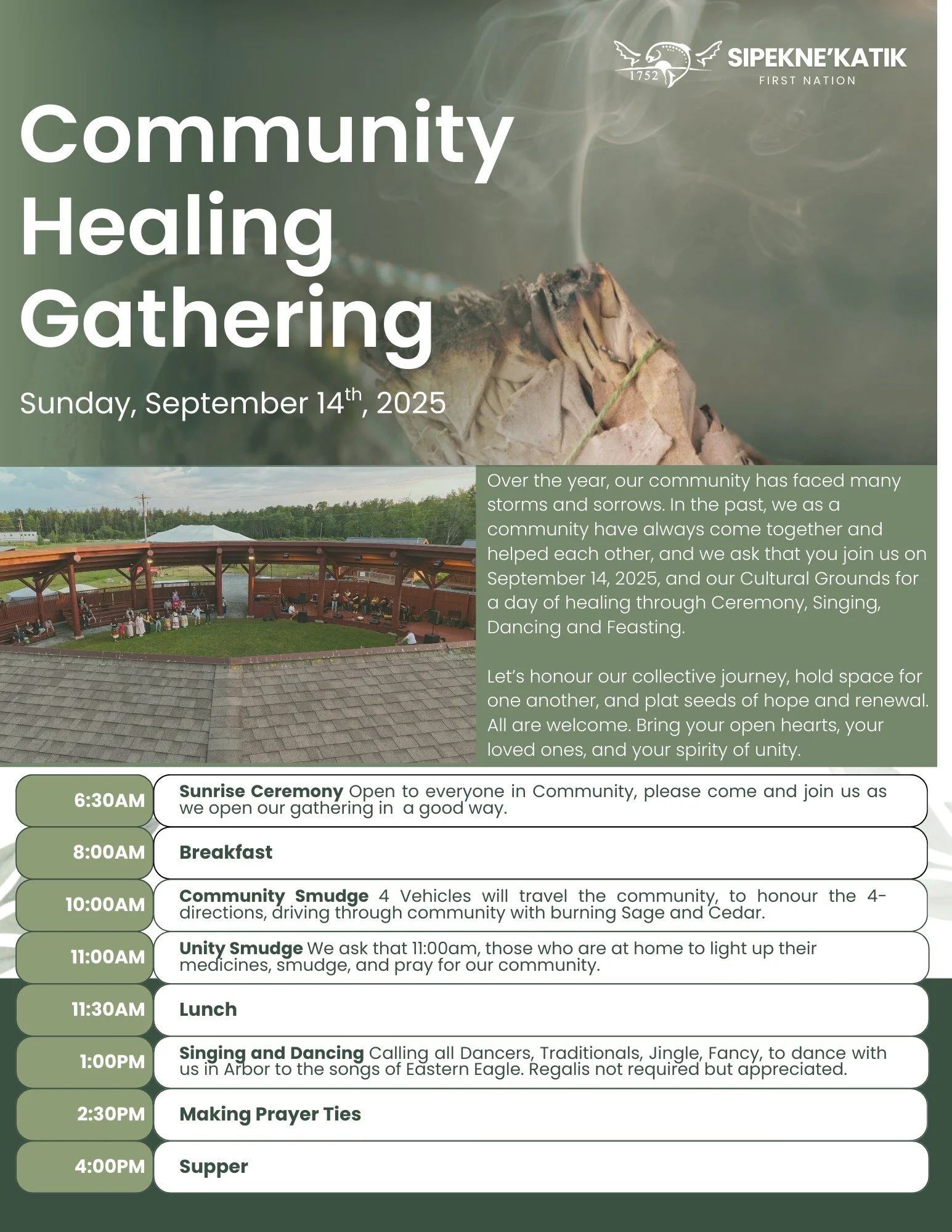 Community Healing Gathering.