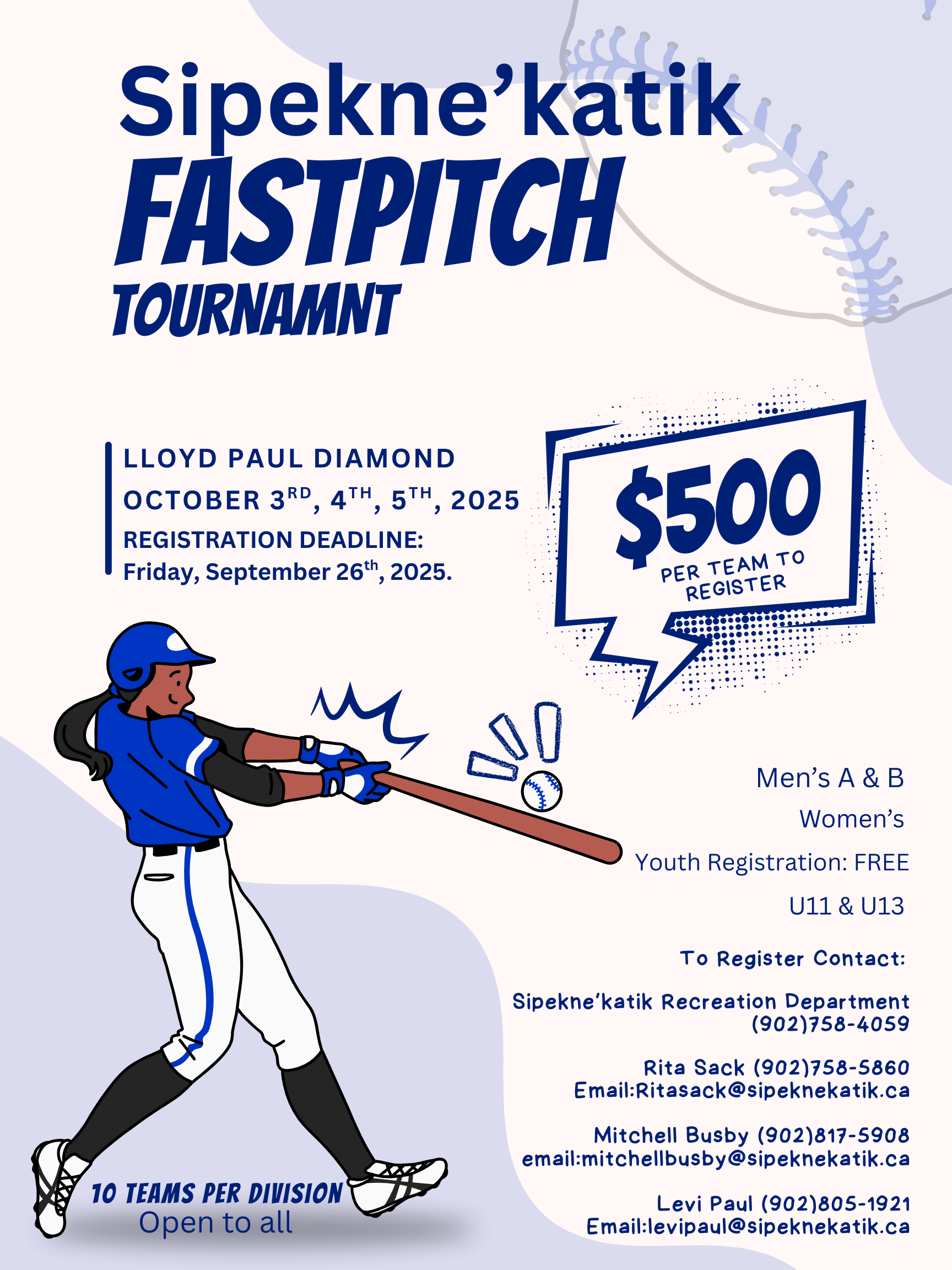 Sipekne'katik Fastpitch Tournament!