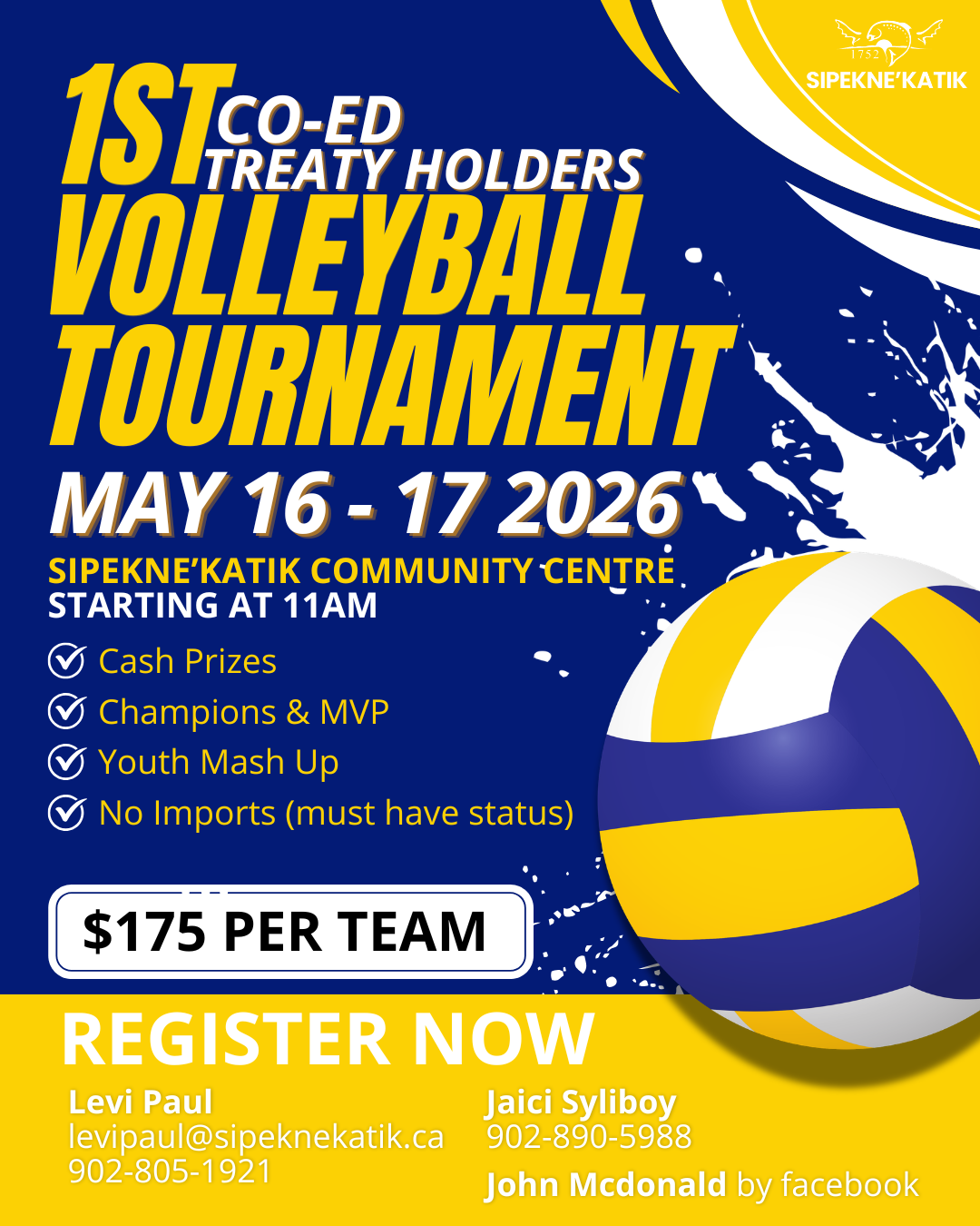 1st Treaty Holders Volleyball Tournament