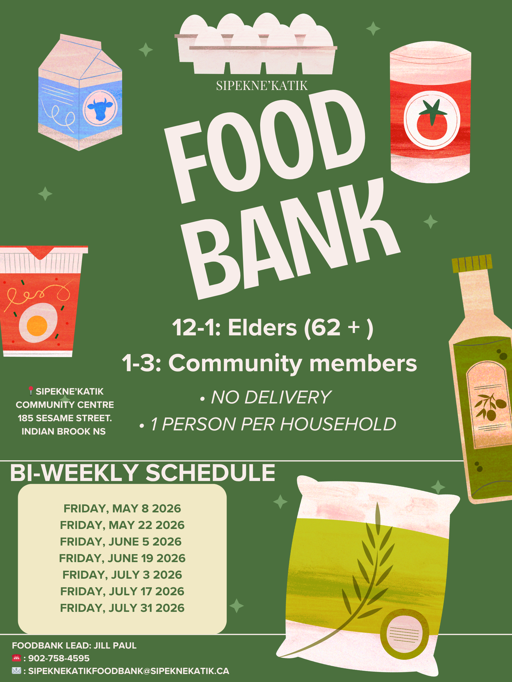 Sipekne’katik Food Bank - May-July 2026