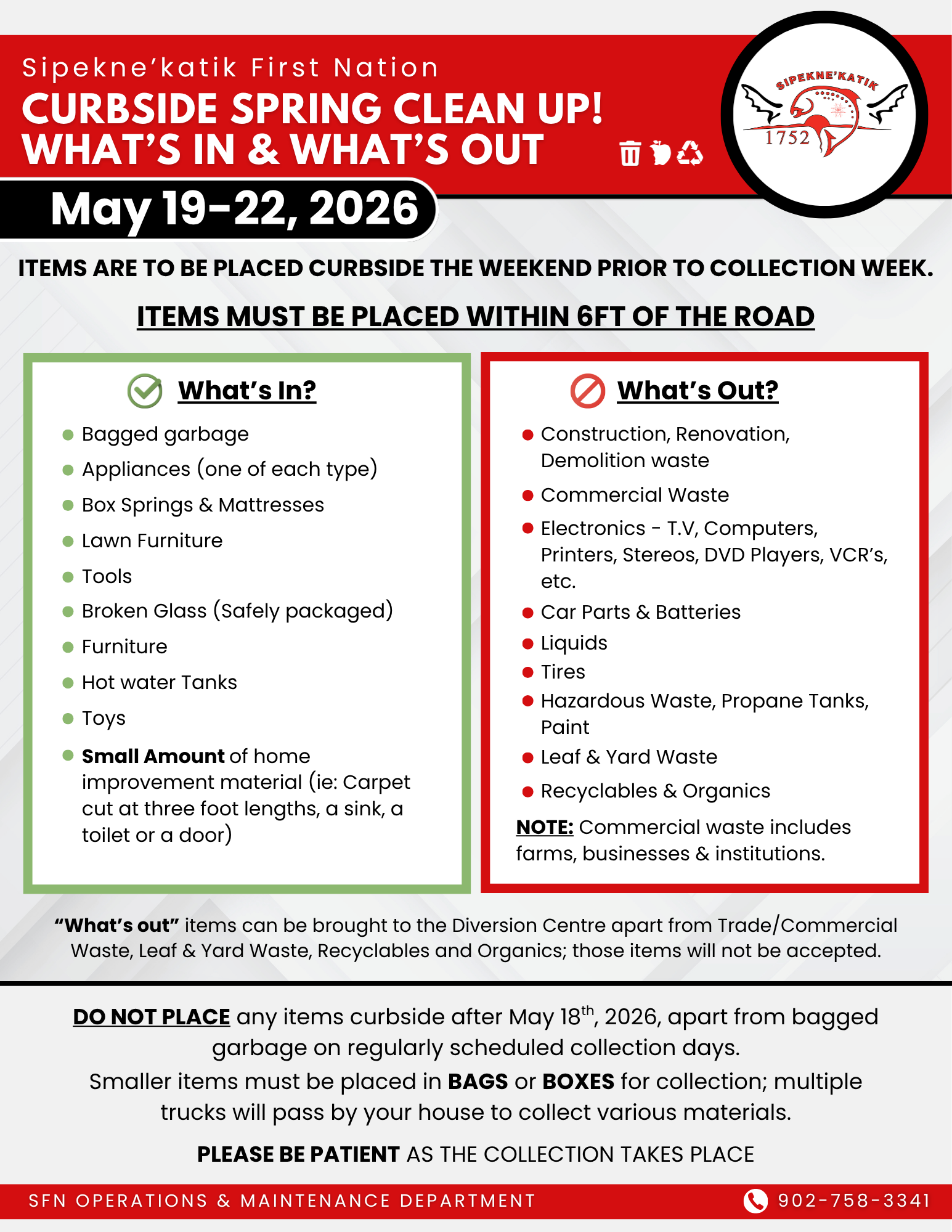 2026 Curbside Spring Clean-up