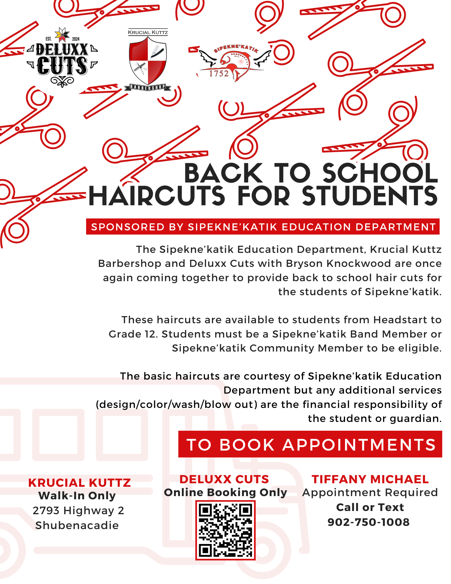Back to School Haircuts for Students!