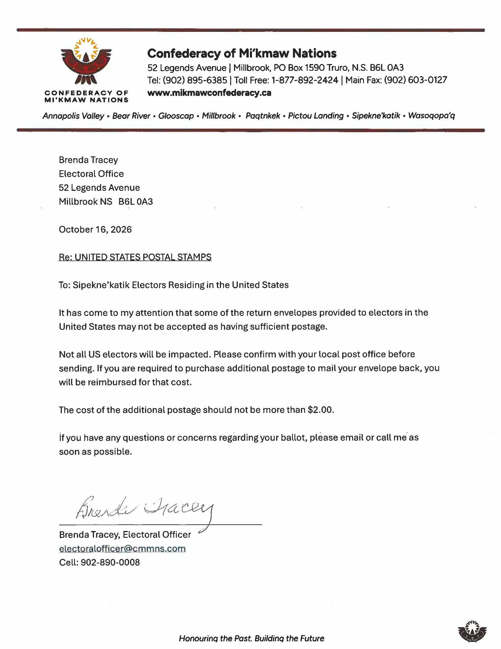 IMPORTANT NOTICE: From the Electoral Office