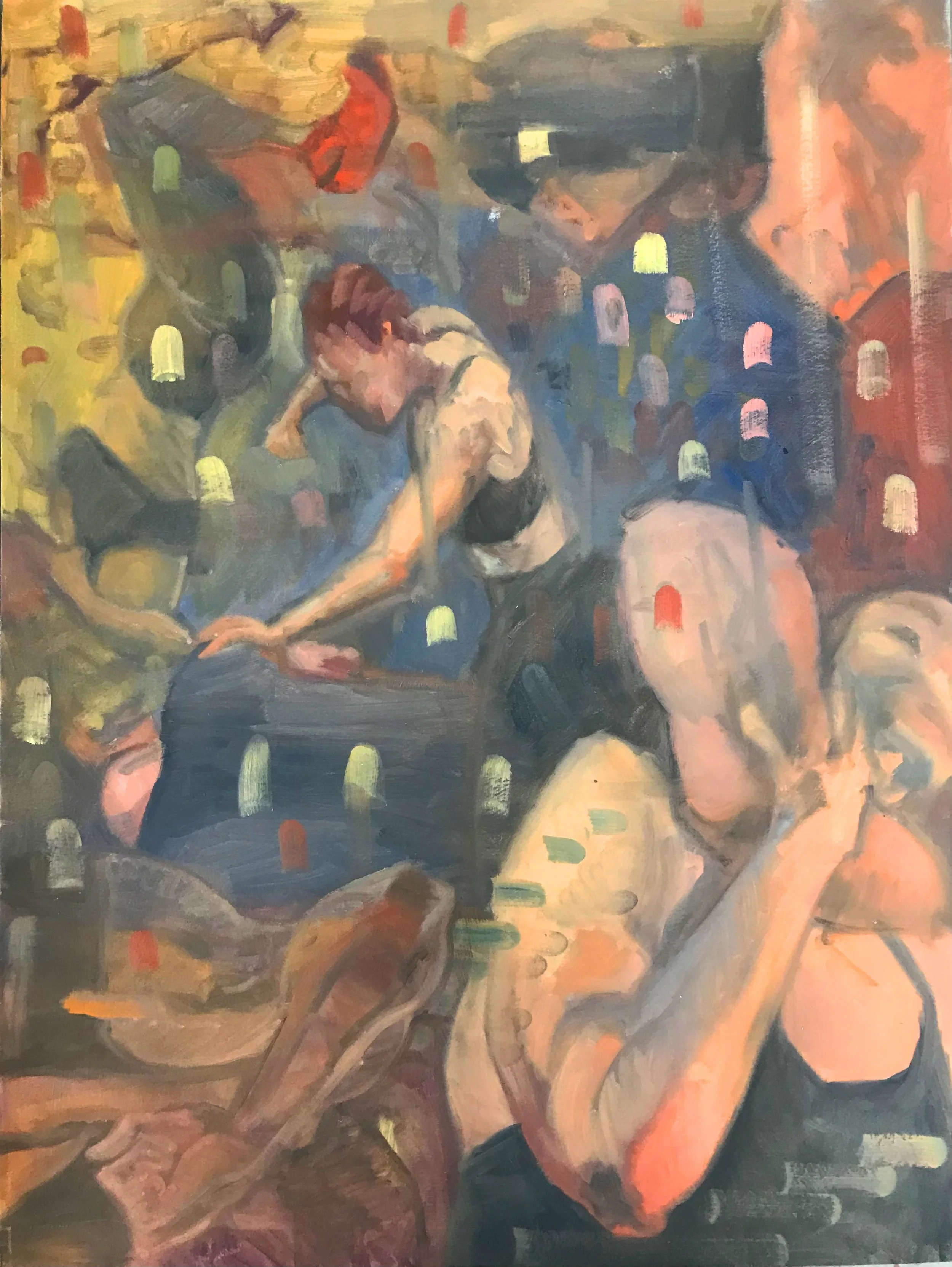 MMA, oil on paper, $300.00