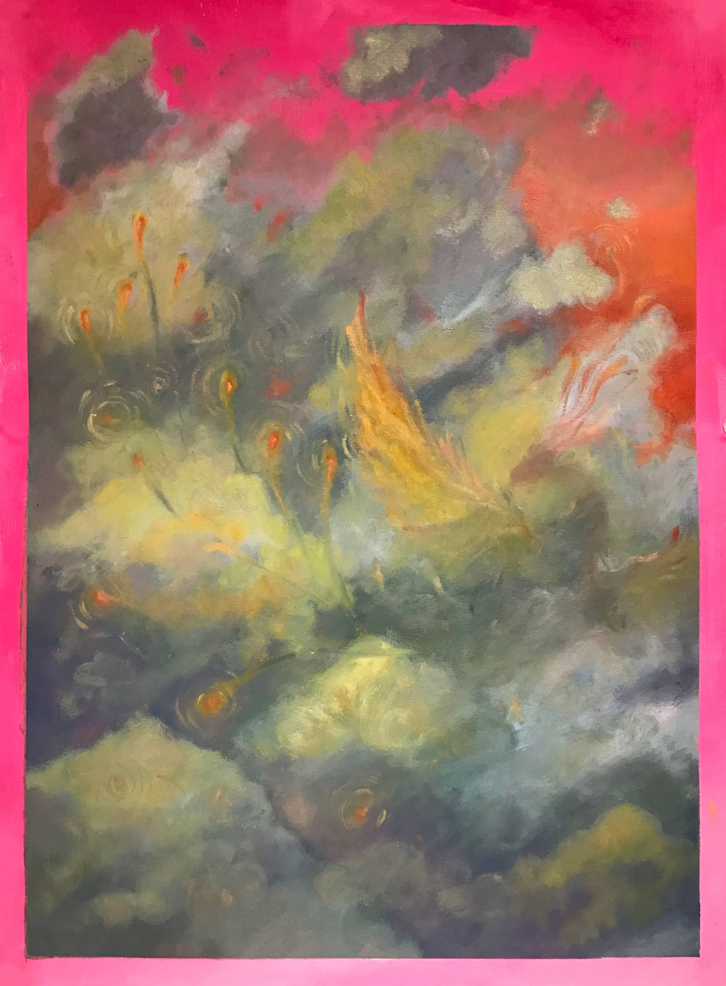 Phuong/Phoenix (2021) - 22” x 30”, oil on paper, SOLD