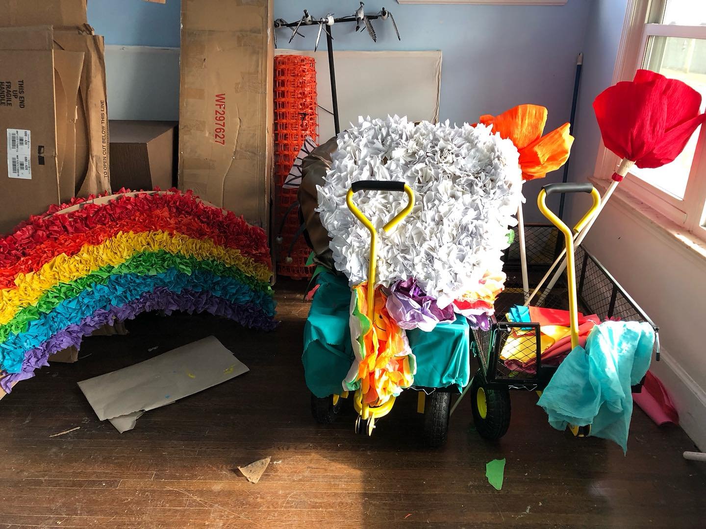 As always, grateful for our community, the people around us, the opportunity to be here, the time to share it with you.  Float puppets by Lindsay McCaw and Vanessa Henschel for upcoming mini Mardi Gras parades at All Seasons Senior Living Communities