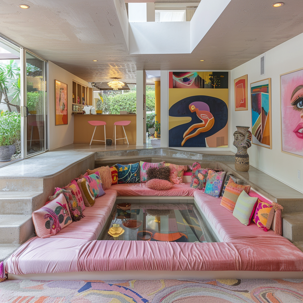 Reviving the Conversation Pit: A Modern Take on Sunken Living Rooms