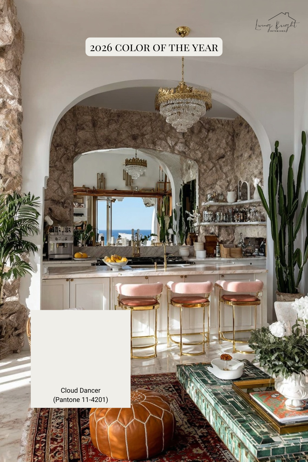 Pantone 2026 Color of the Year Cloud Dancer in Living Room open floor plan.png