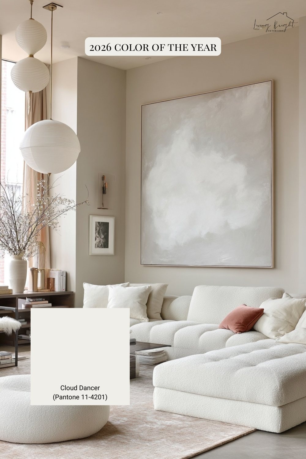 Pantone 2026 Color of the Year Cloud Dancer in Living Room Interior Design.png
