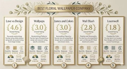 Top 5 Best Floral Peel and Stick Wallpaper Companies Reviewed