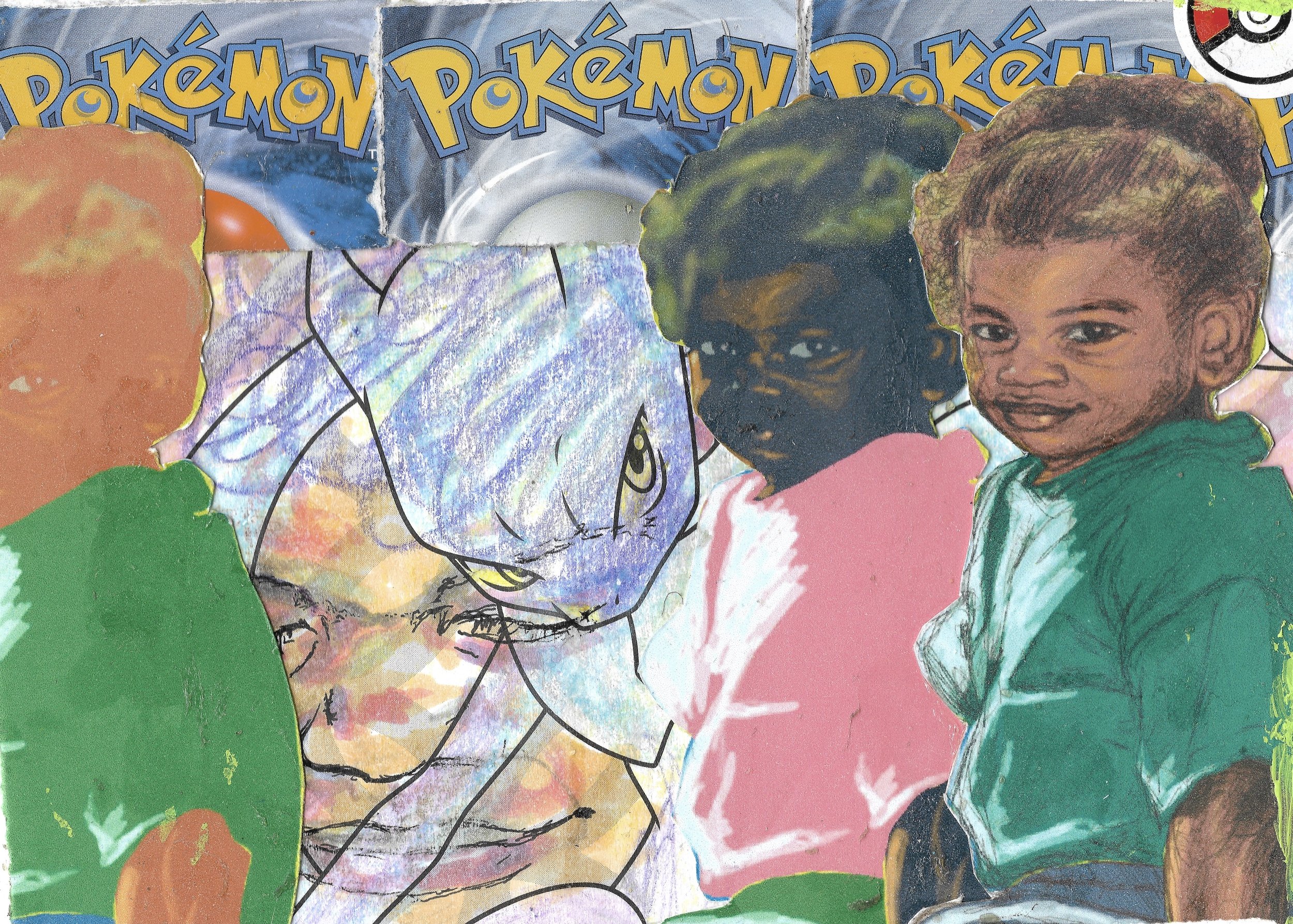 Title: Mewtwo
Size: 8x10 inch
Media: mixed media
Year: 2021