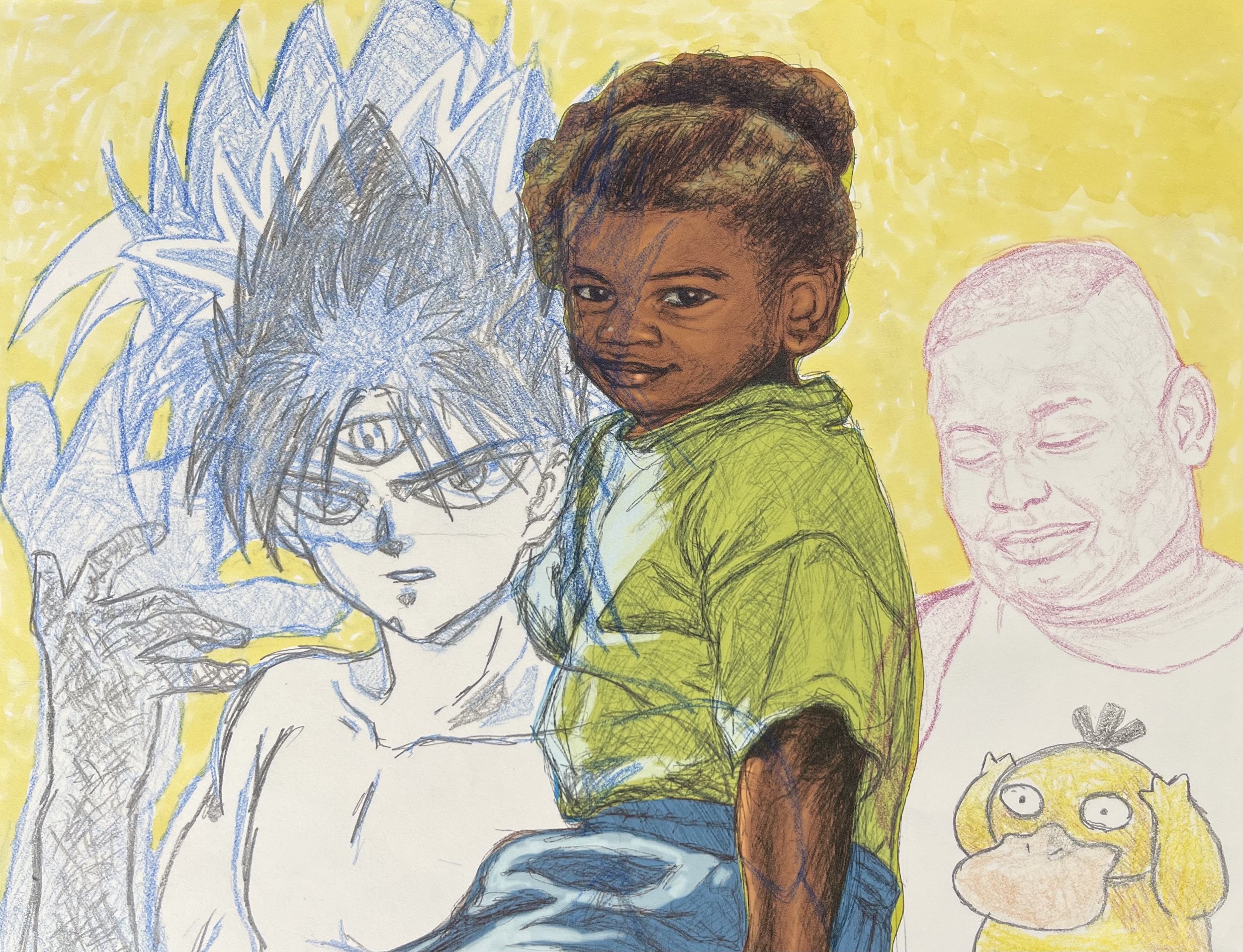 Title: Yung Hiei
Size: 8.5x11 inch
Media: mixed media
Year: 2021