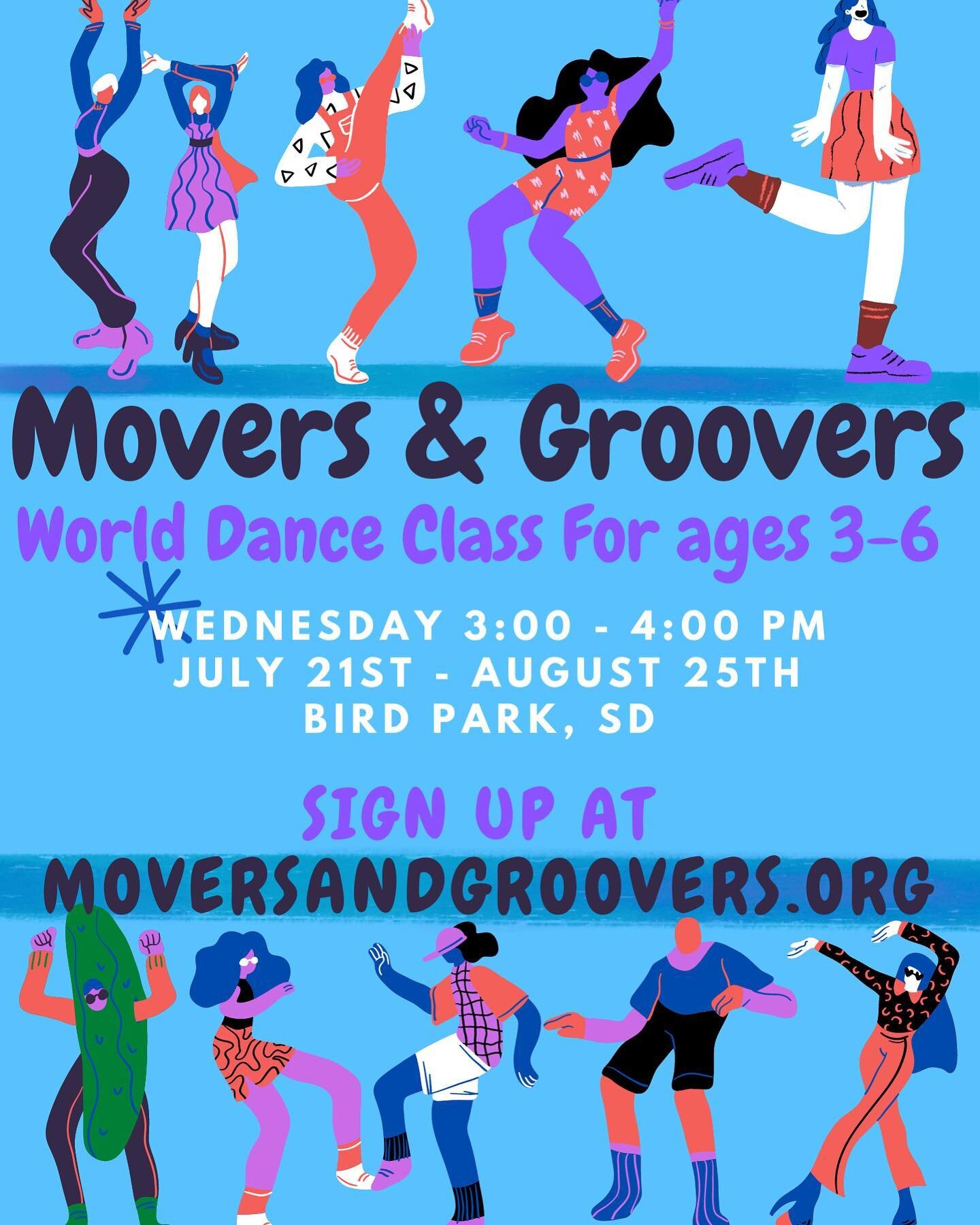 Movers and Groovers preschool dance class will be back at the park starting in July! Come wiggle and shake with Fancy Nancy Wednesday&rsquo;s from 3:00-4:00pm at Bird Park located in South Park, SD. Ages 3-6! Sign up at moversandgroovers.org