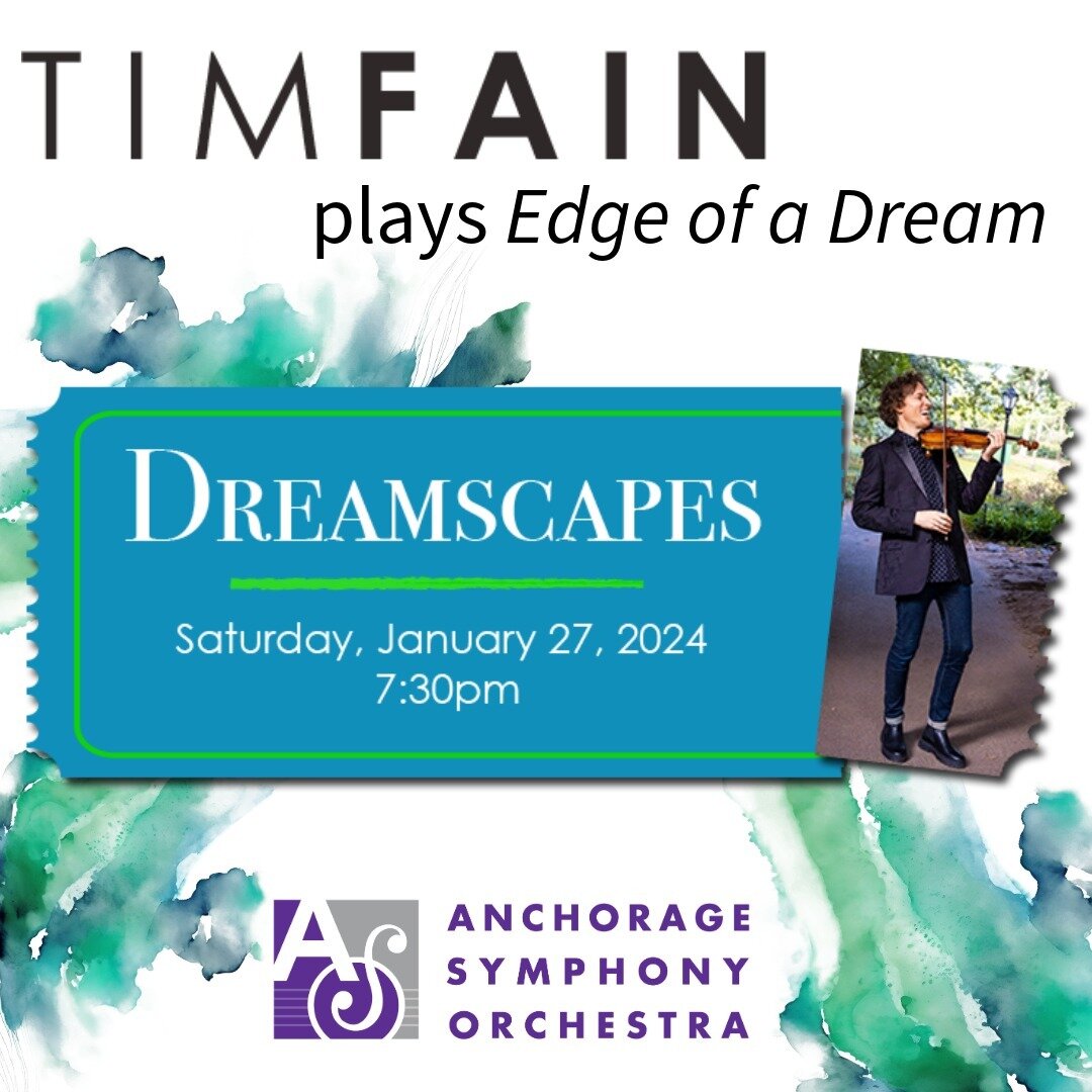 Excited to be in Alaska and playing my violin concerto 'Edge of a Dream' once again, this time with the @anchoragesymphony! Join me tomorrow if you're nearby.
.
.
.
#violin #violinist #composer #dreamscape #dream #newmusic #concerto #concert #orchest