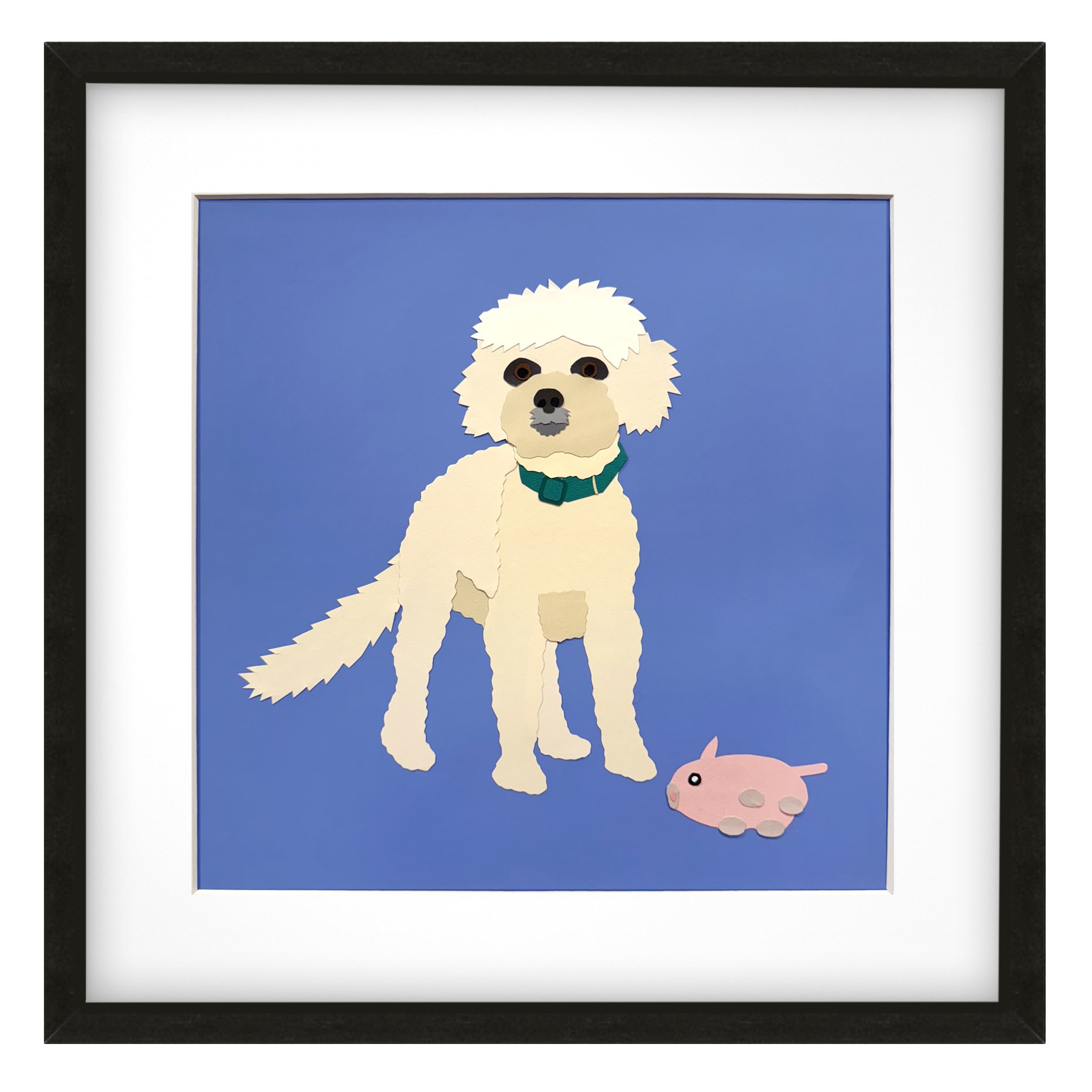 Scruffy, Custom Portrait, 16" x 16"