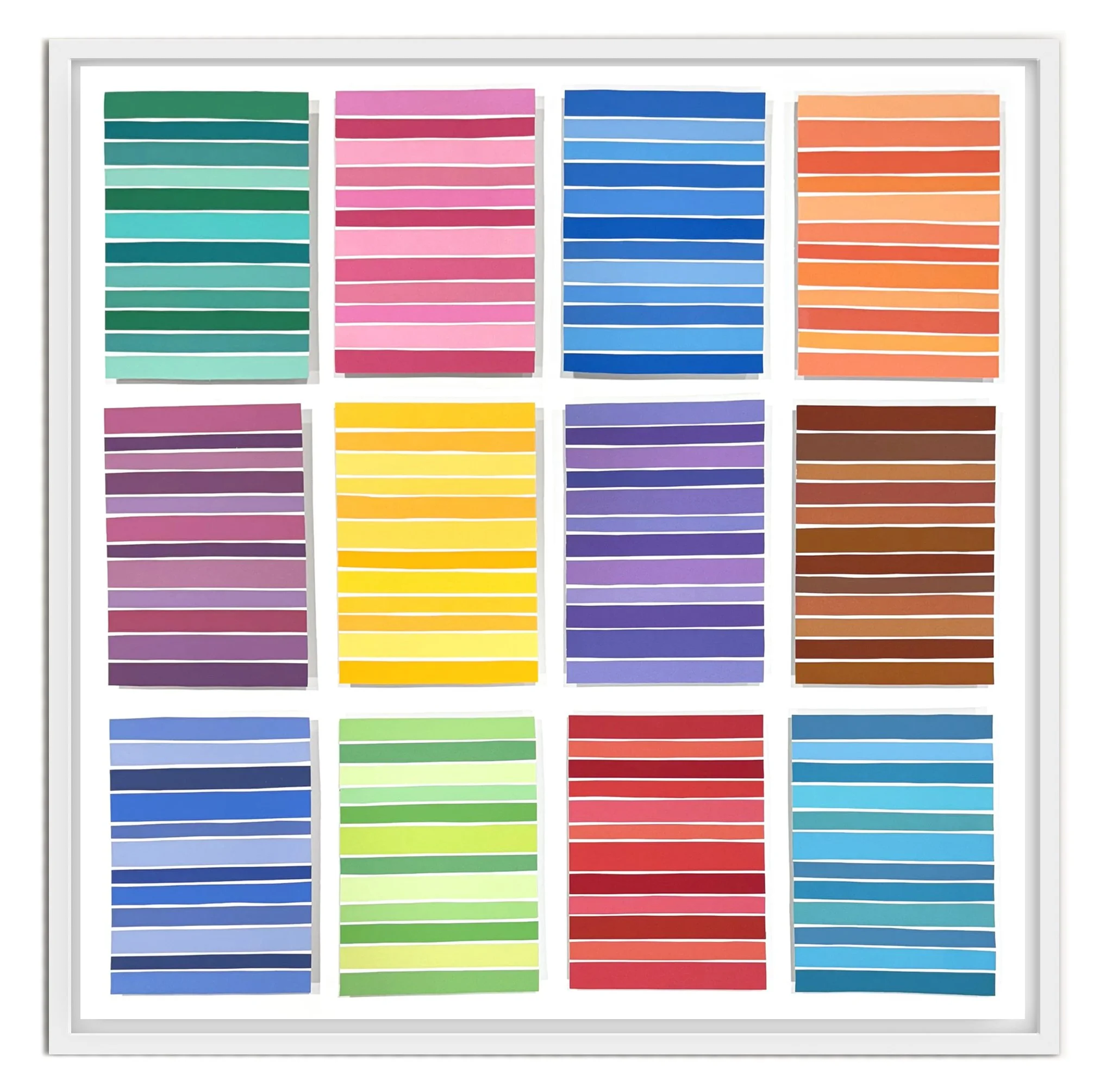 Colored Tiles, 38" x 37" 