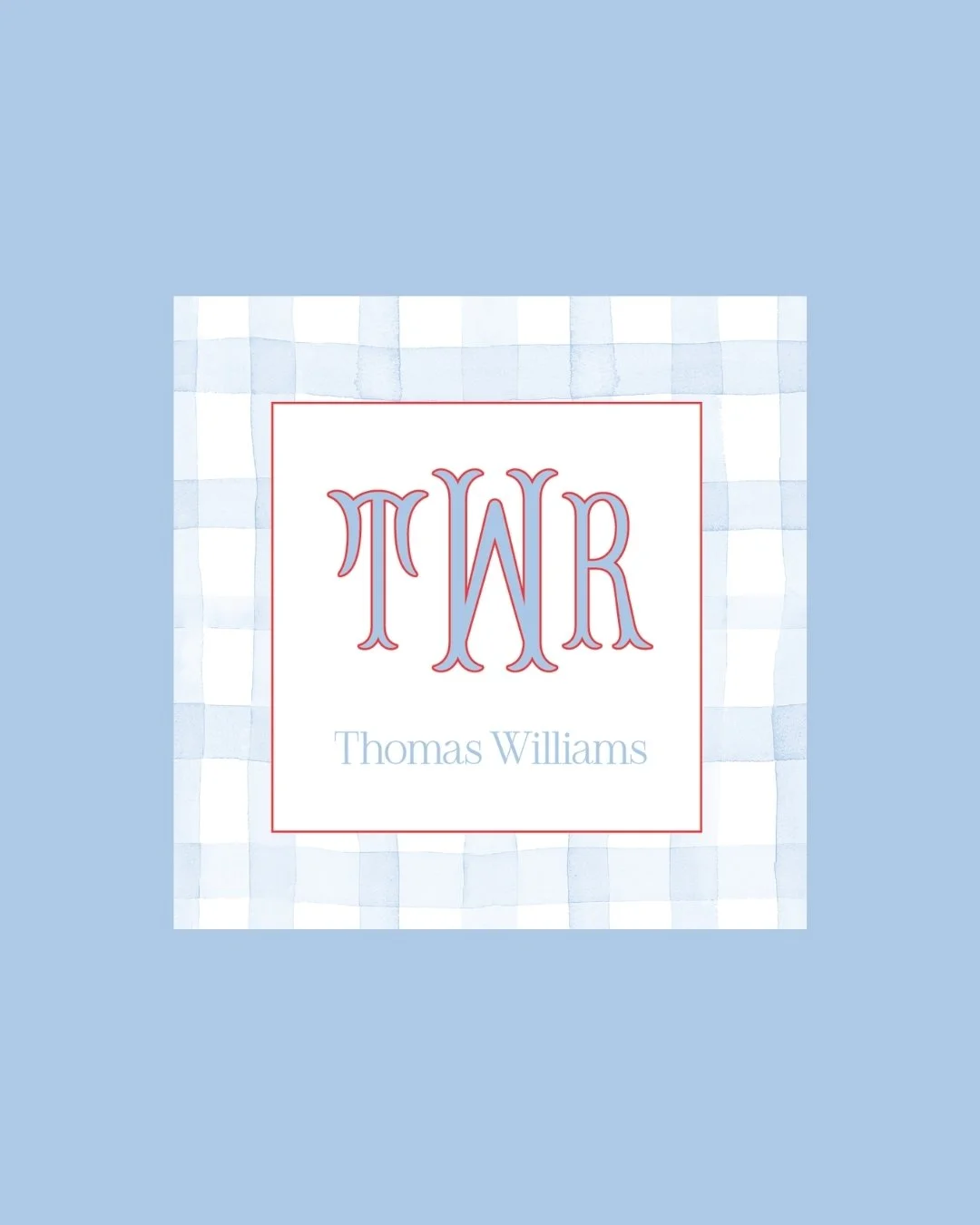Little boys need calling cards too! Love this classic design. DM us to order yours!
