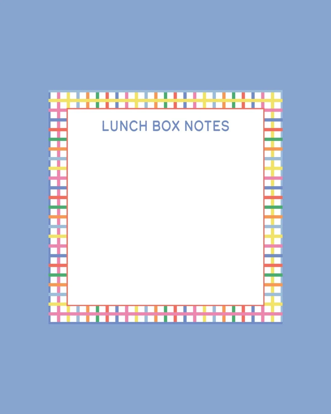 Anyone else running low on their lunchbox notes? Think of it as getting a head start on the next school year 😉