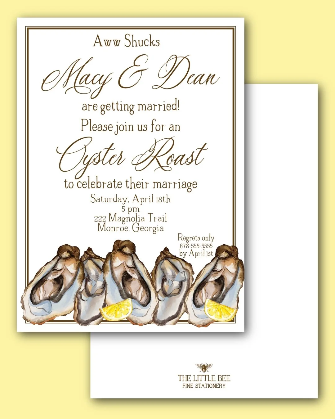 Aww shucks 🦪 🍋  It's time to celebrate