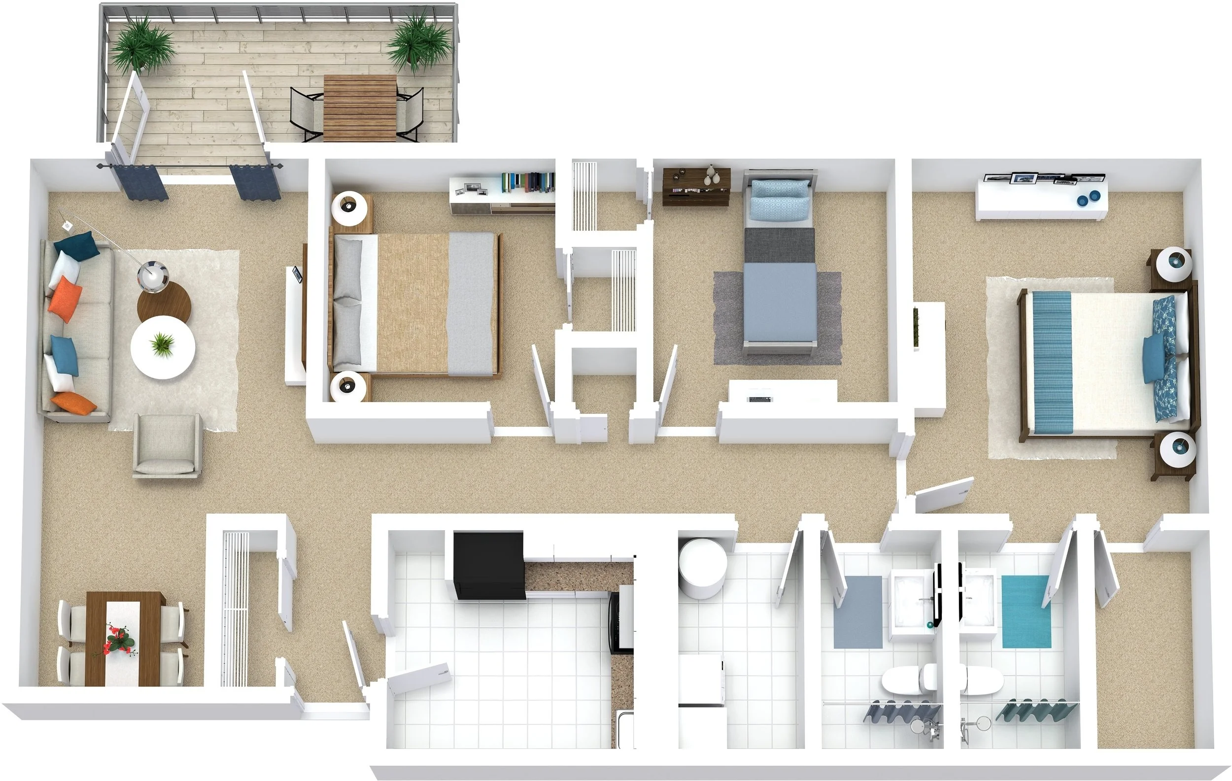 3 Bedroom | 2 Bathroom