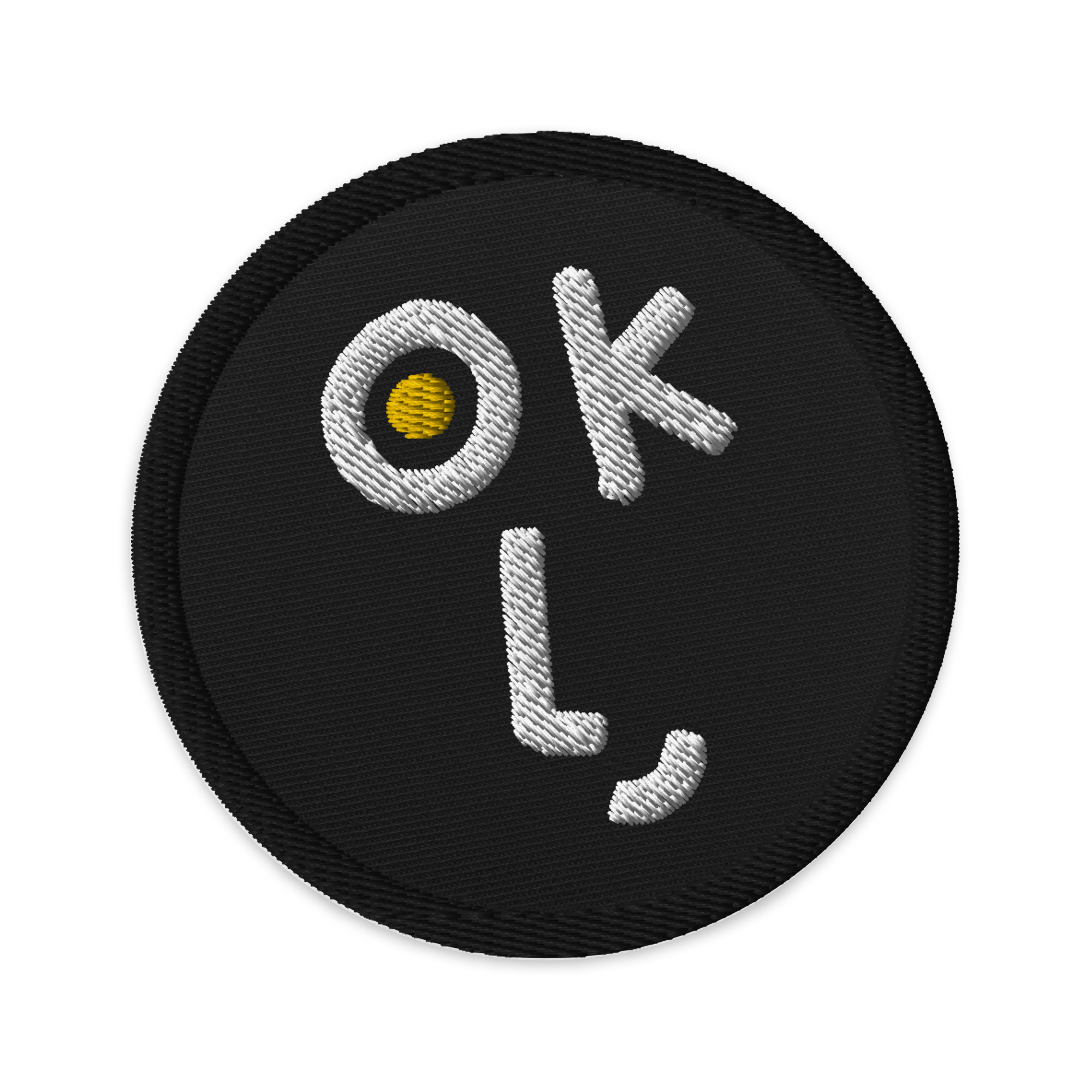 Embroidered OK Patch