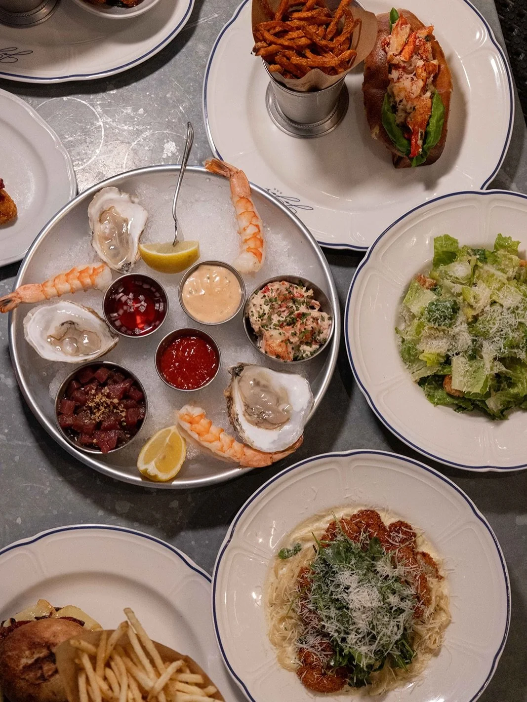 Ordering everything on the bar collection menu.