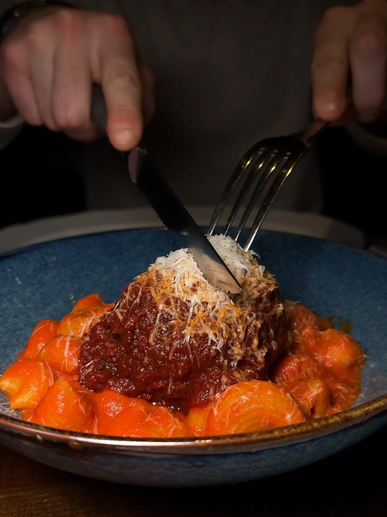 Just a thought: you should add a meatball to your vodka rigatoni.