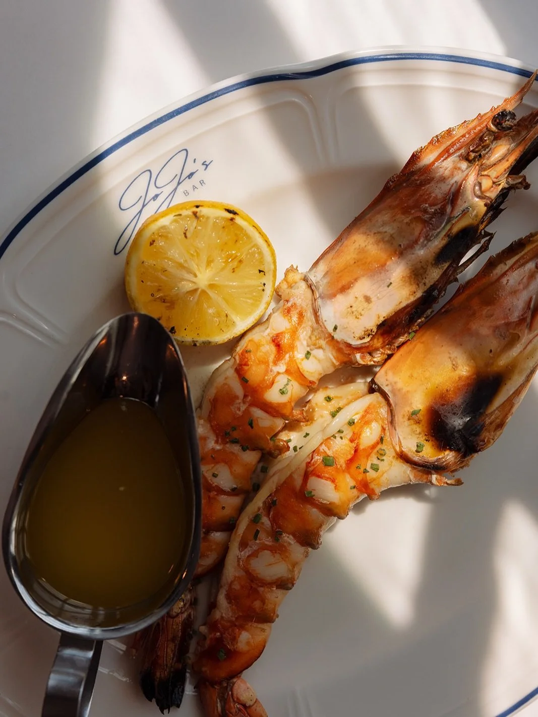 tiger prawns + drawn butter