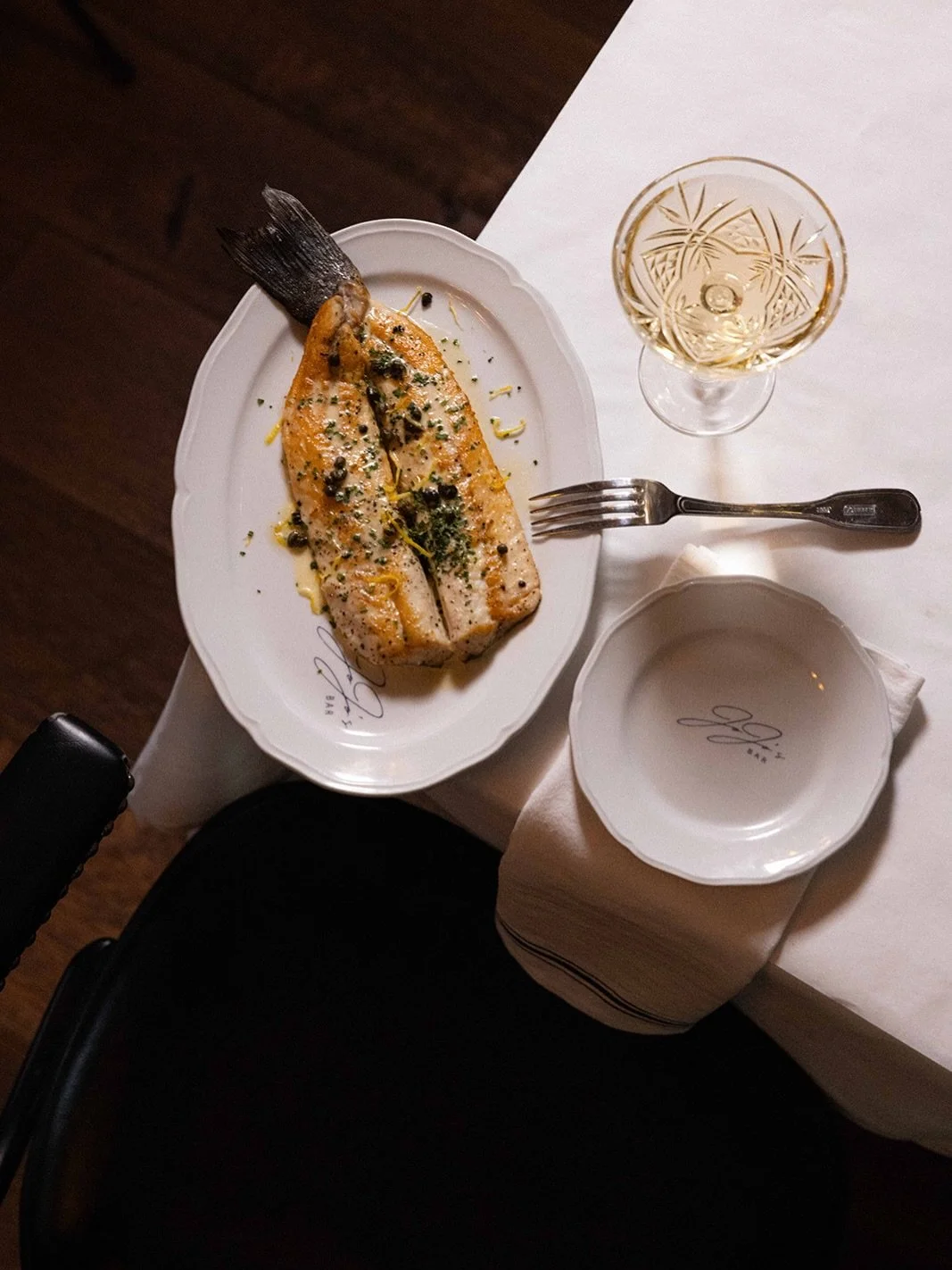 Champagne was the perfect pairing.