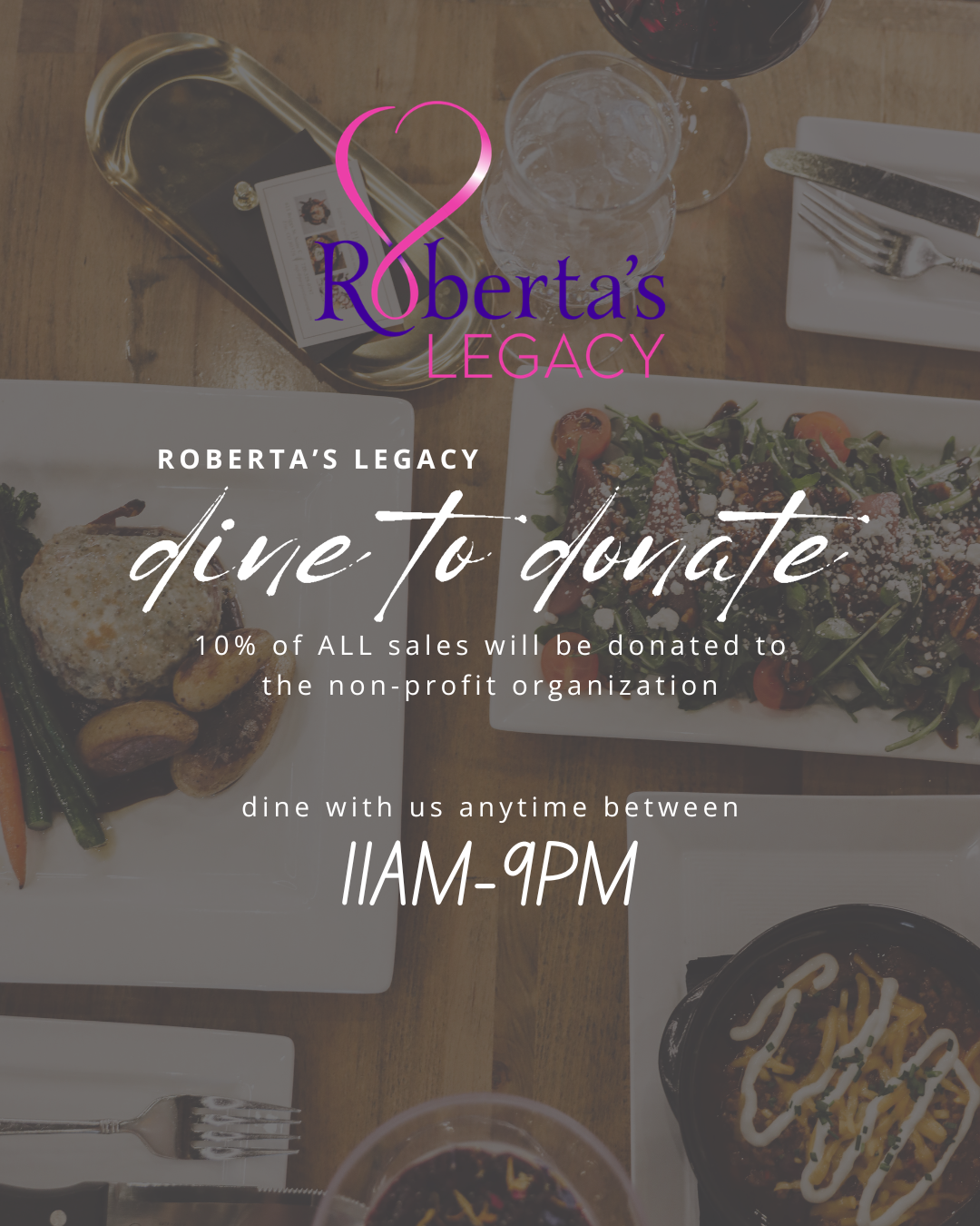 Roberta's Legacy Dine-to-Donate