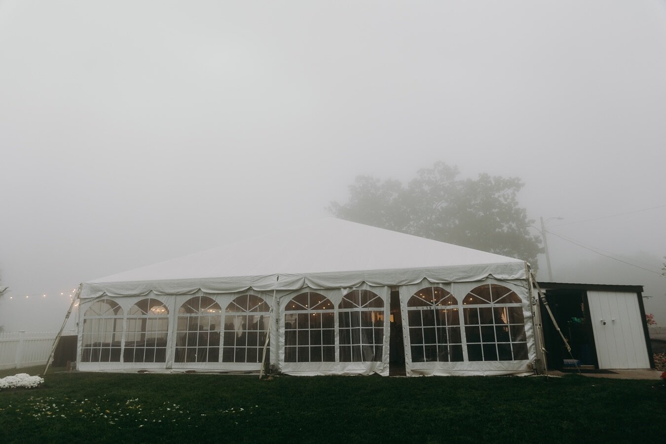 When the weather matches your entire fall aesthetic 😍 Lindsi and Tony&rsquo;s fall wedding was perfect with all this fog @logcabinevents #thelogcabin #westernmassphotographer #massachusettsweddingphotographer #hartfordweddingphotographer #newengland