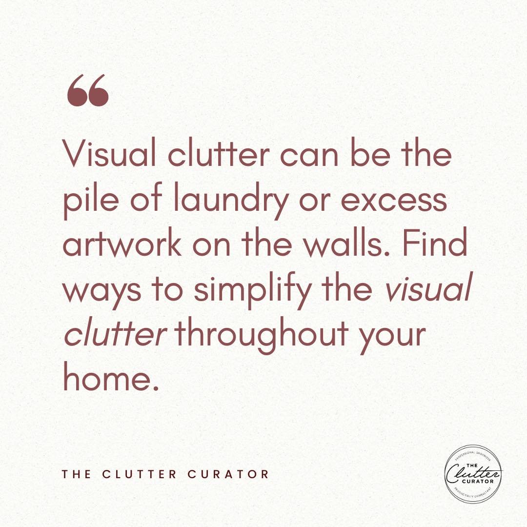 Clear the chaos and find calm in your space! Whether it's a mountain of laundry or a gallery wall overload, simplify your surroundings to declutter your mind. ✨

#thecluttercurator #professionalorganizer #homeorganization #organizedhome #declutter #s