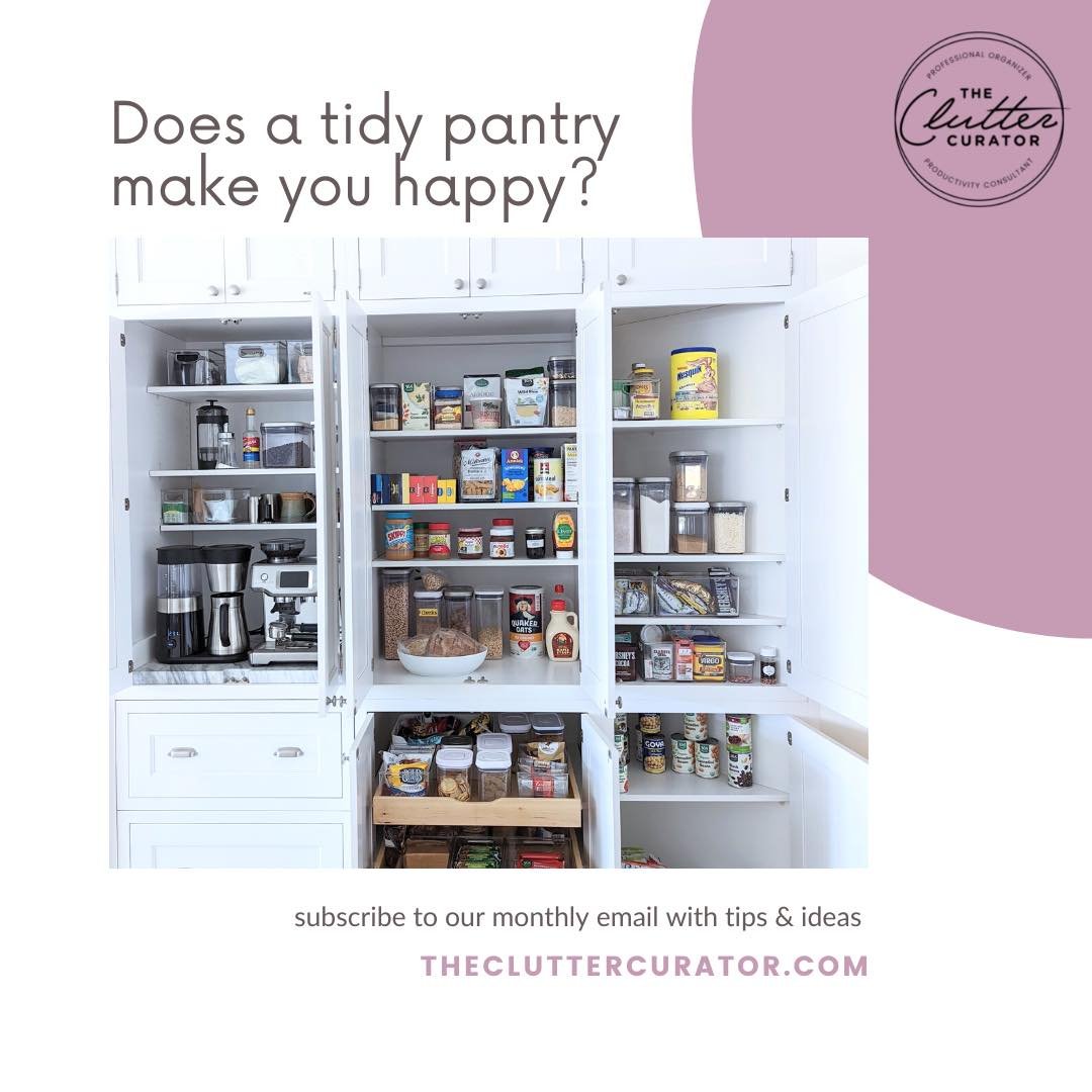 Let's talk tidy! Subscribe to our monthly emails and we'll deliver some tidy tips to your inbox each month!

#thecluttercurator #professionalorganizer #homeorganization #organizedhome #declutter #simplify #homesweethome #livewithless #homeorganizing 