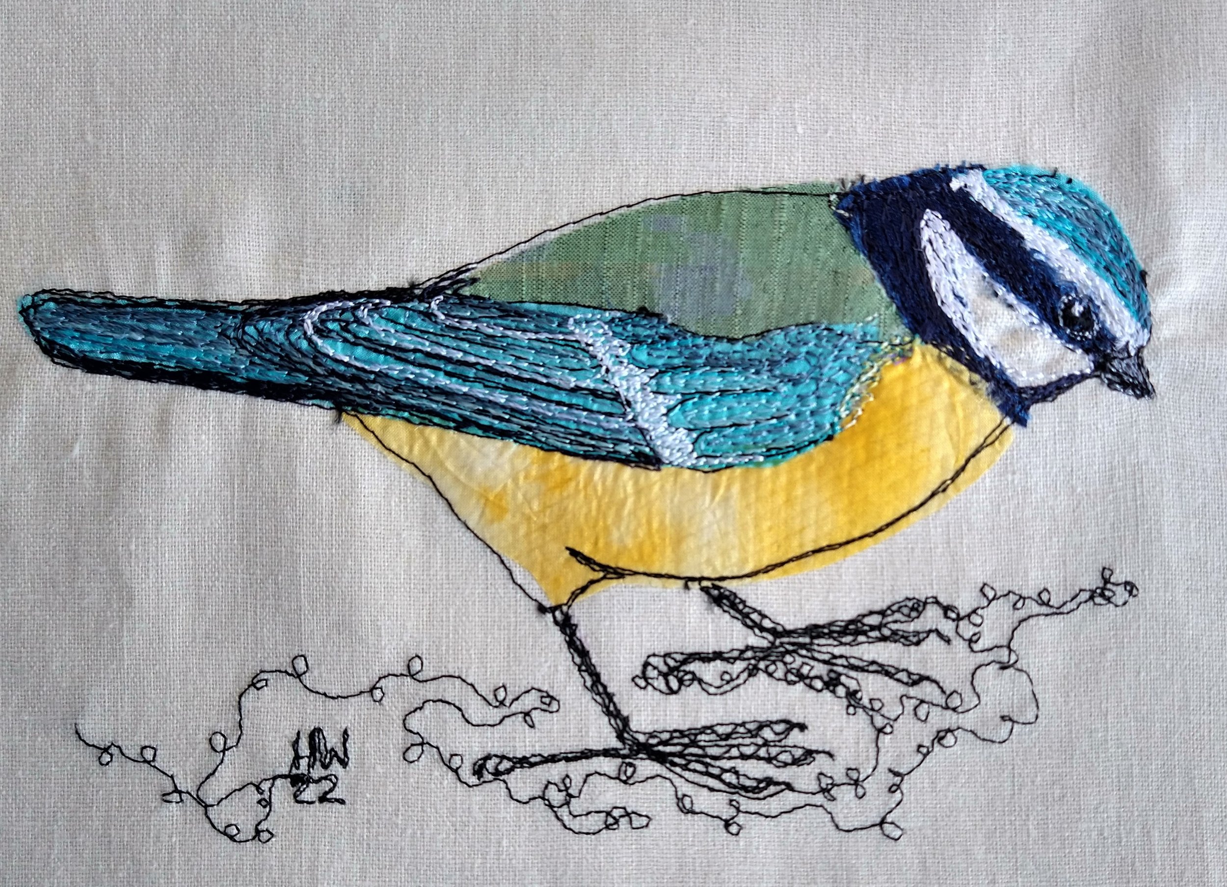 Machine Embroidery birds with Helen Walsh