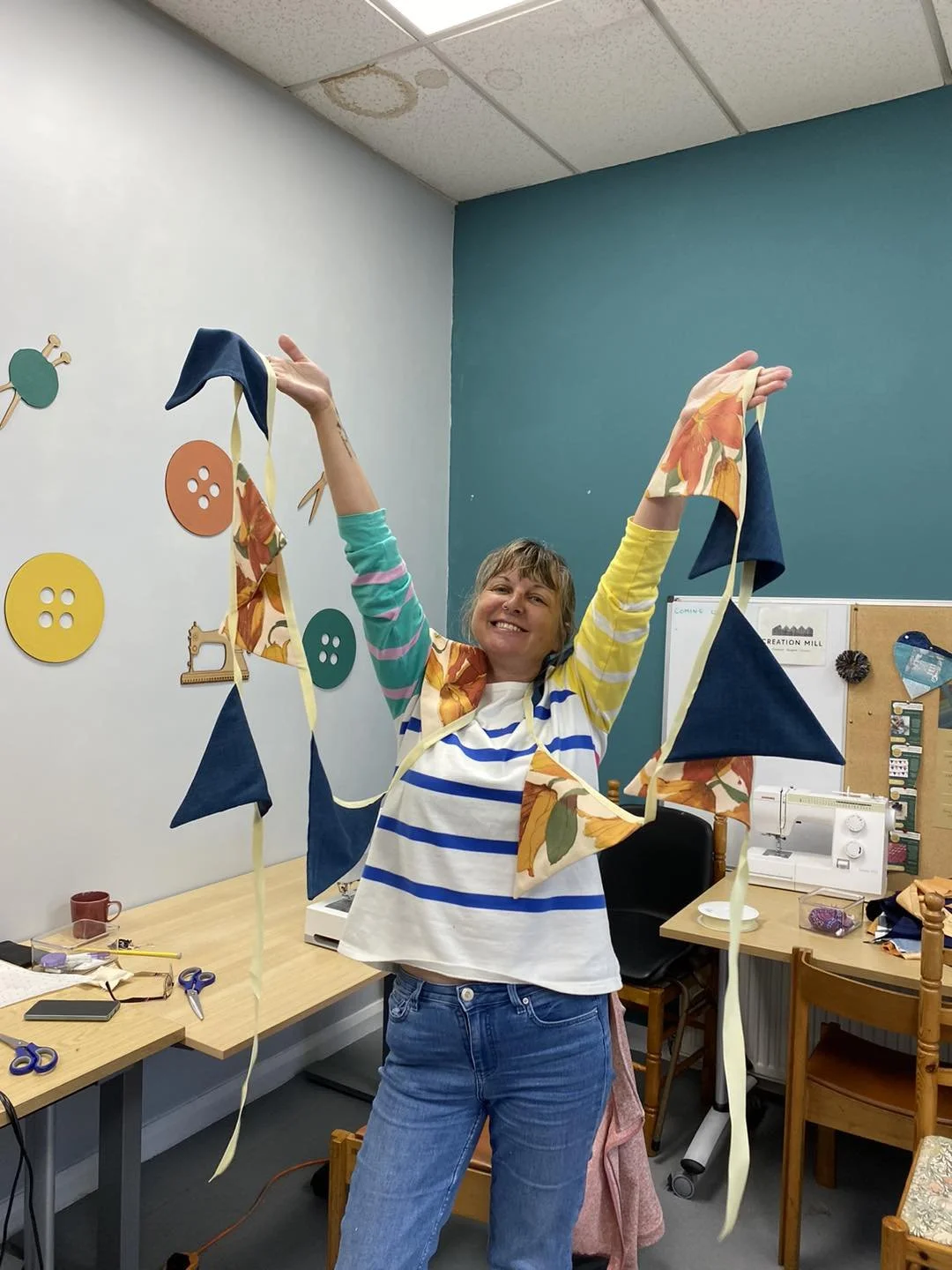 Community Common Riding Bunting Making