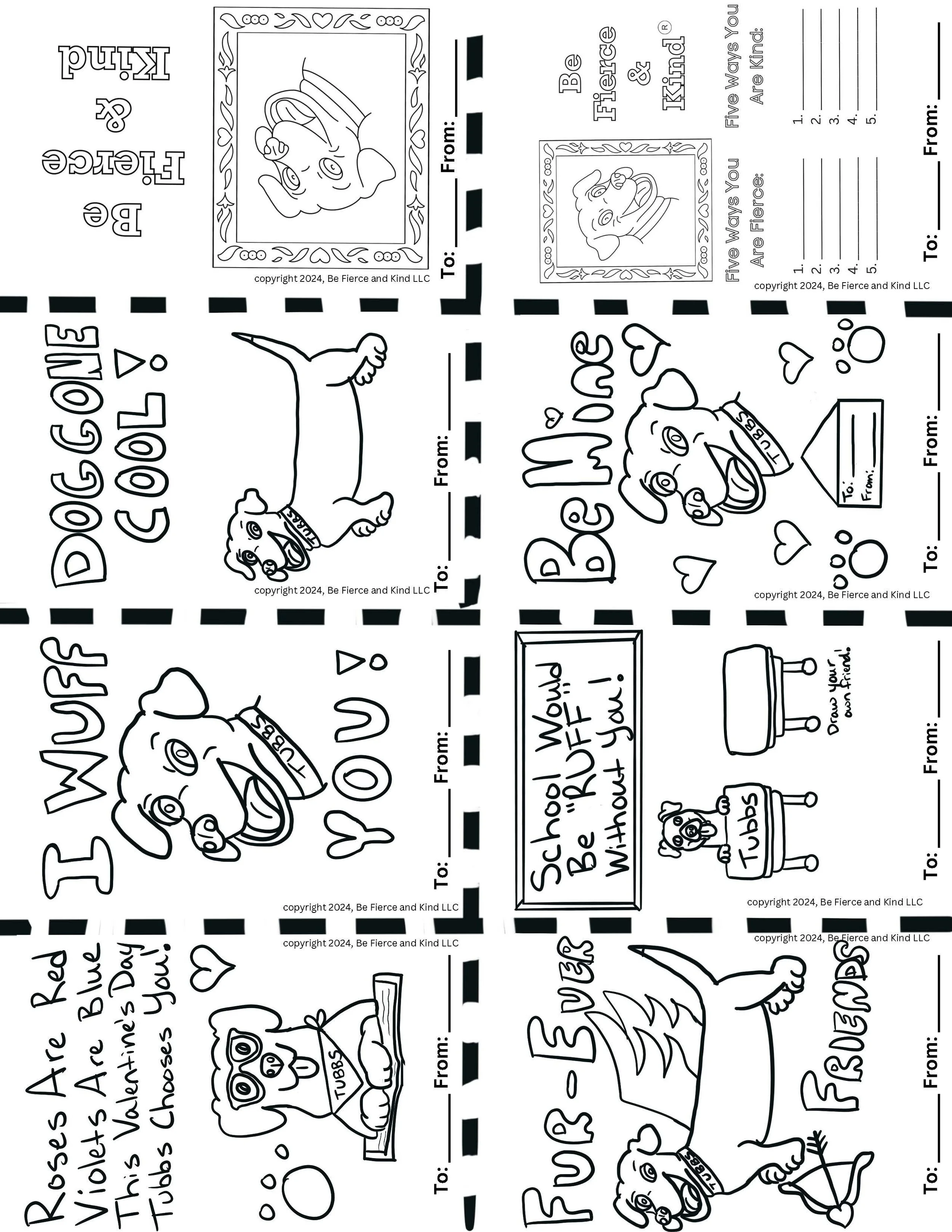 Court of Paw™: Therapy Dogs Coloring Book — Be Fierce And Kind