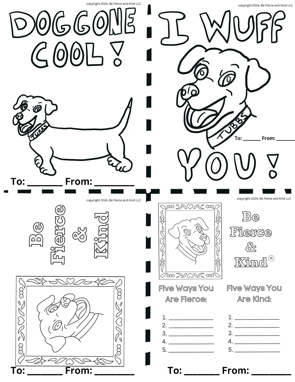 Court of Paw™: Therapy Dogs Coloring Book — Be Fierce And Kind
