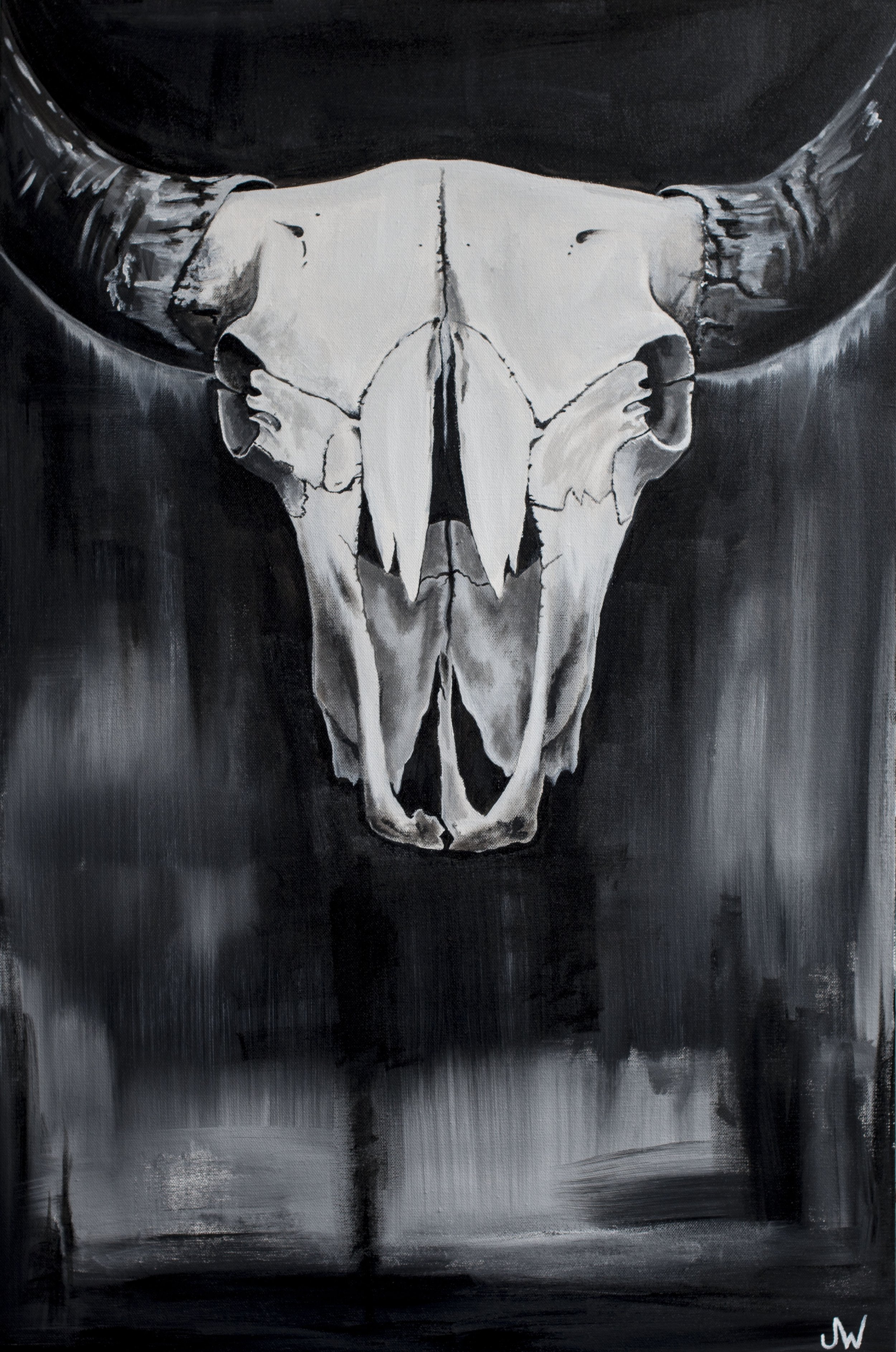 Buffalo Skull - Original Painting