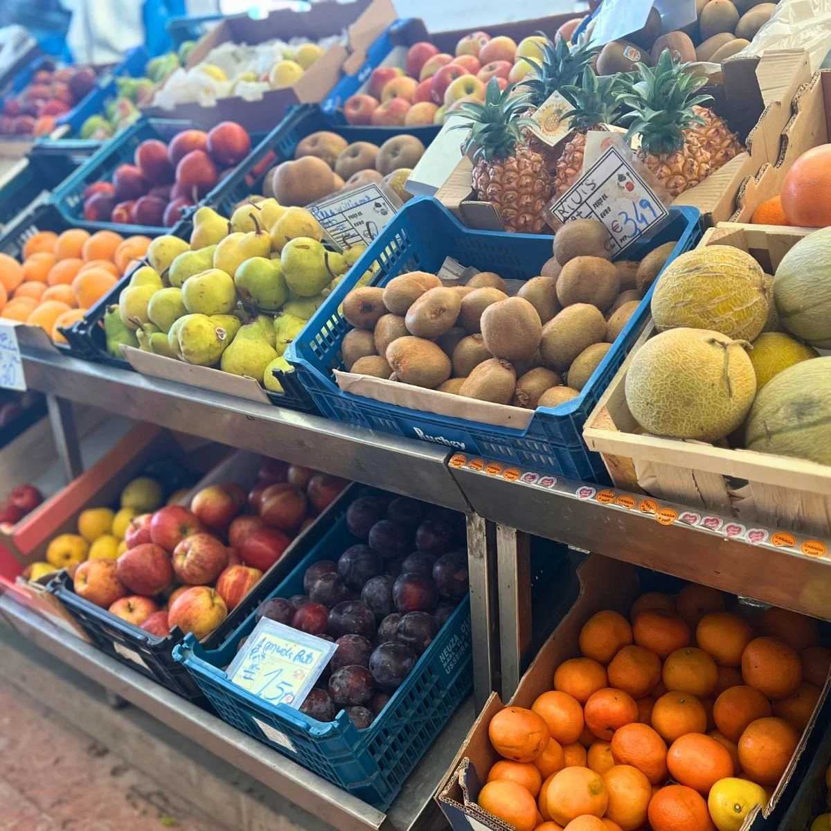 A fruit market in Lisbon Portugal