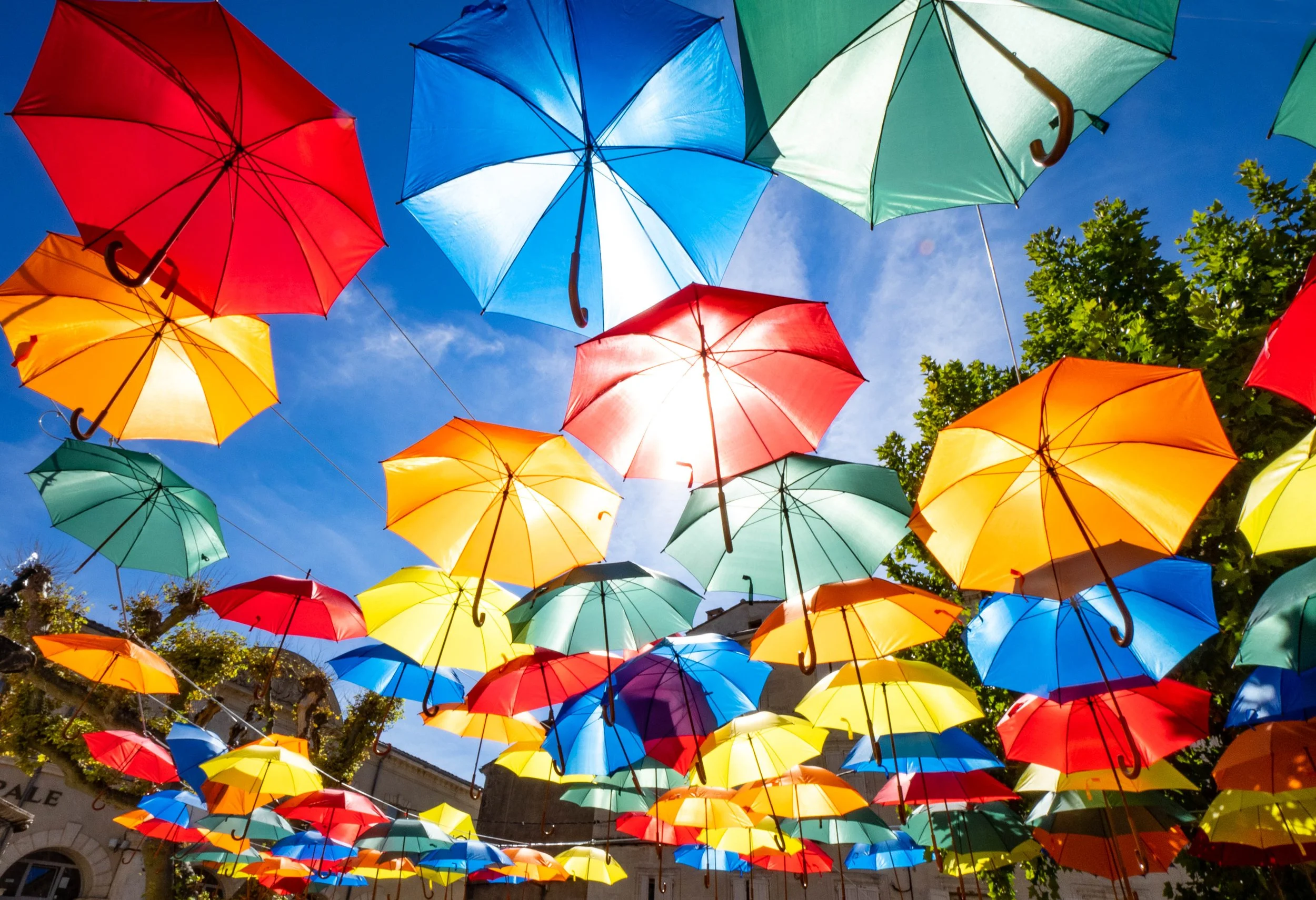 France • Provence • Aix-en-Provence • Umbrellas in the air • Aug 2021