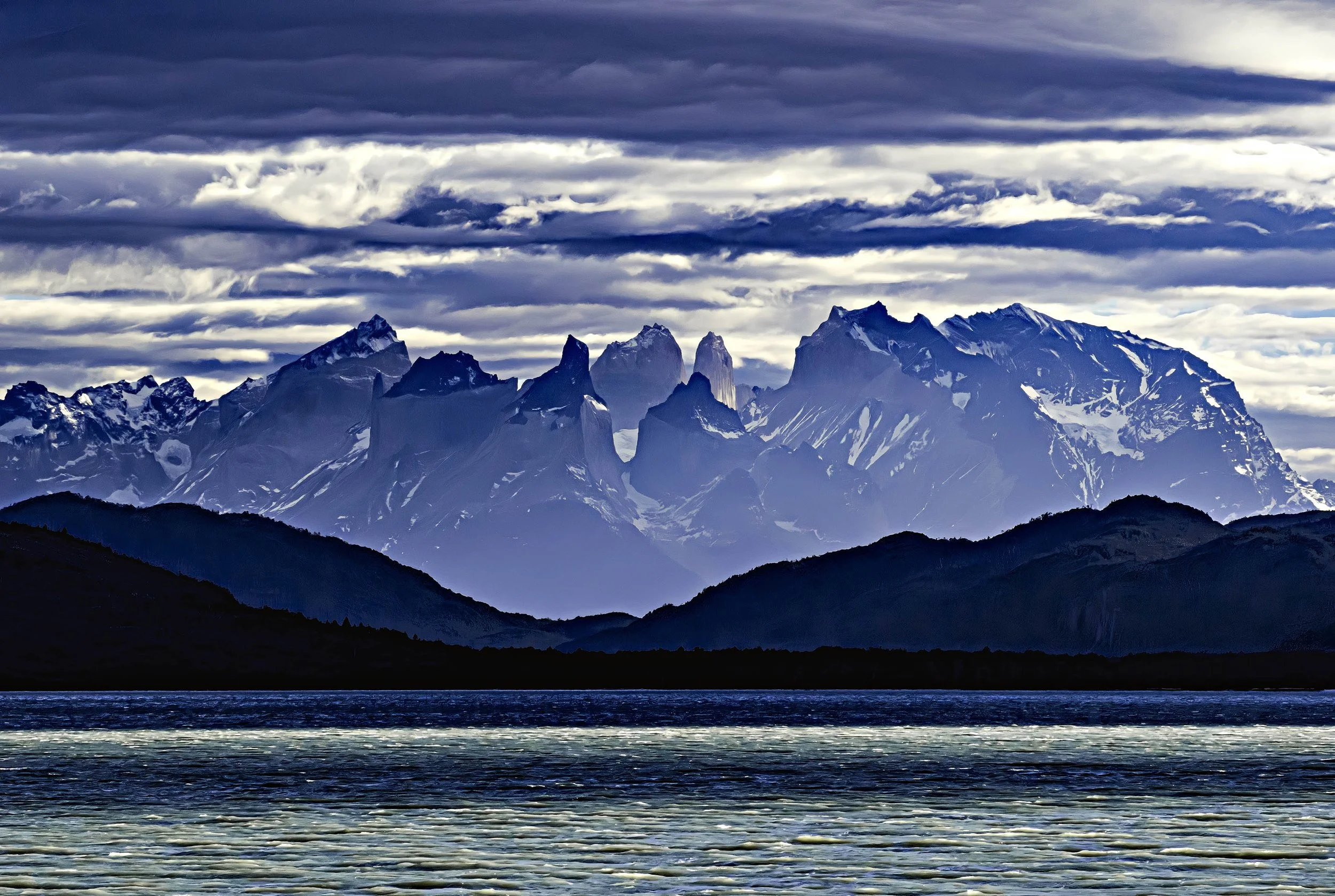 Chile • Torres del Paine • Mountains with lake • Mar 26, 2024