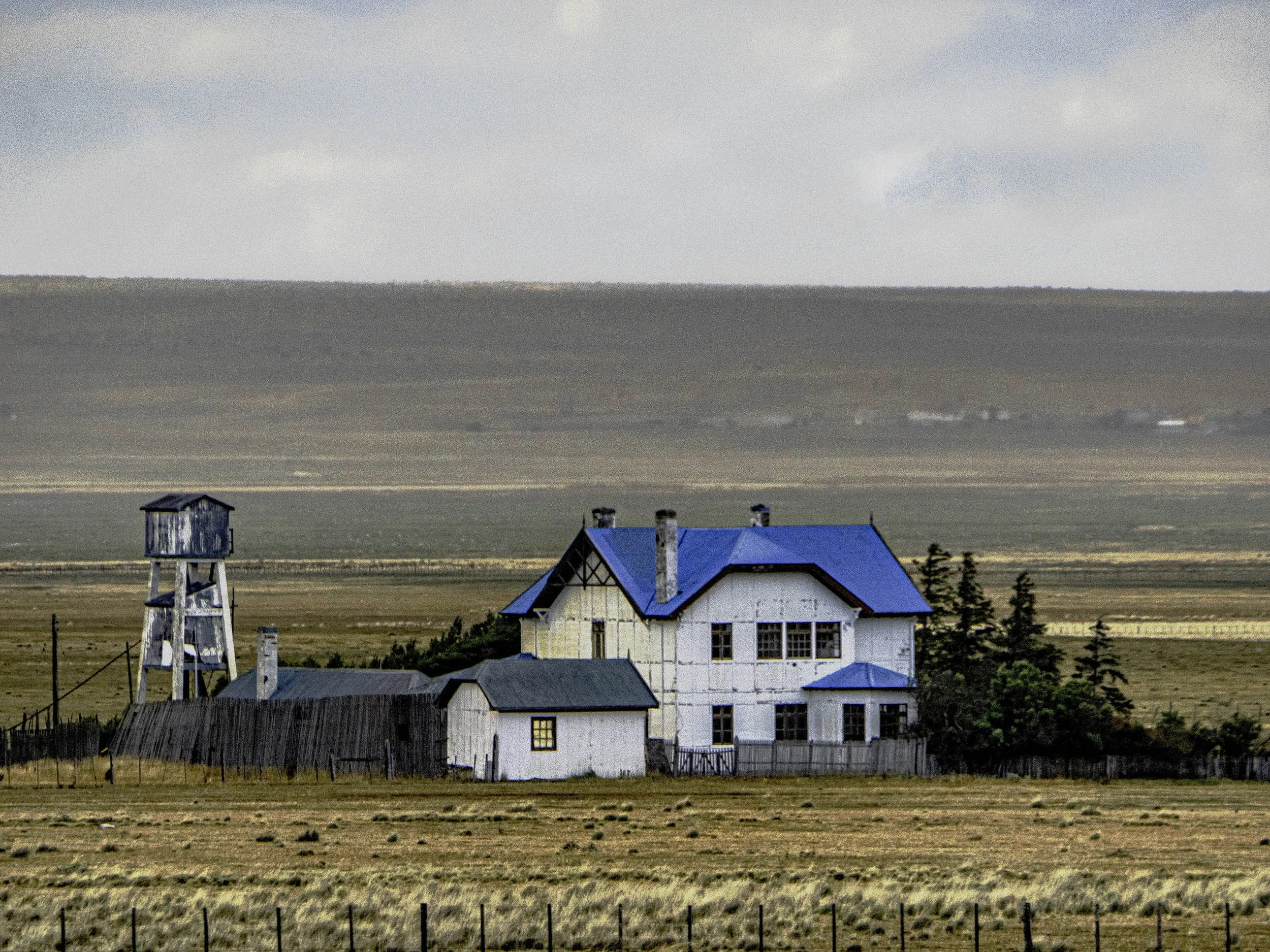 Chile • Punta Arenas • Farm on the road back from Punta Arenas • Mar 26, 2024