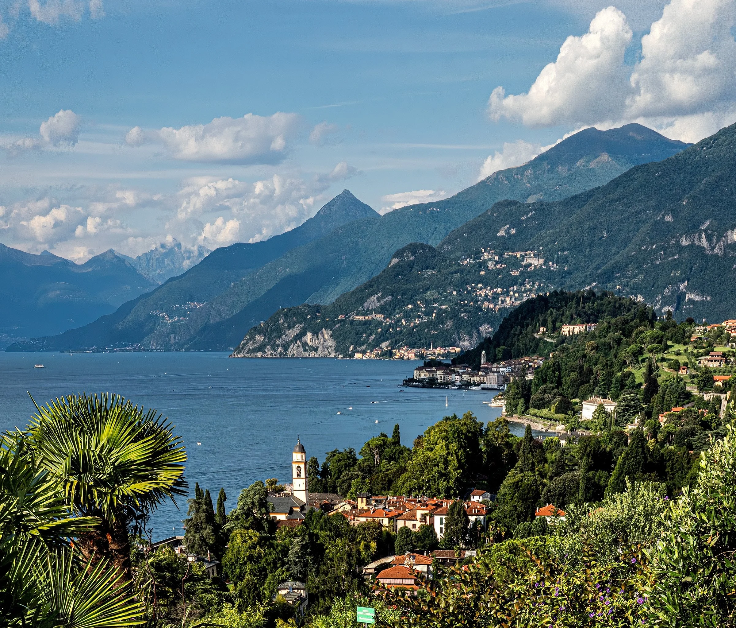 Italy • Bellagio, Lake Como • View of lake and town • Aug 23, 2025