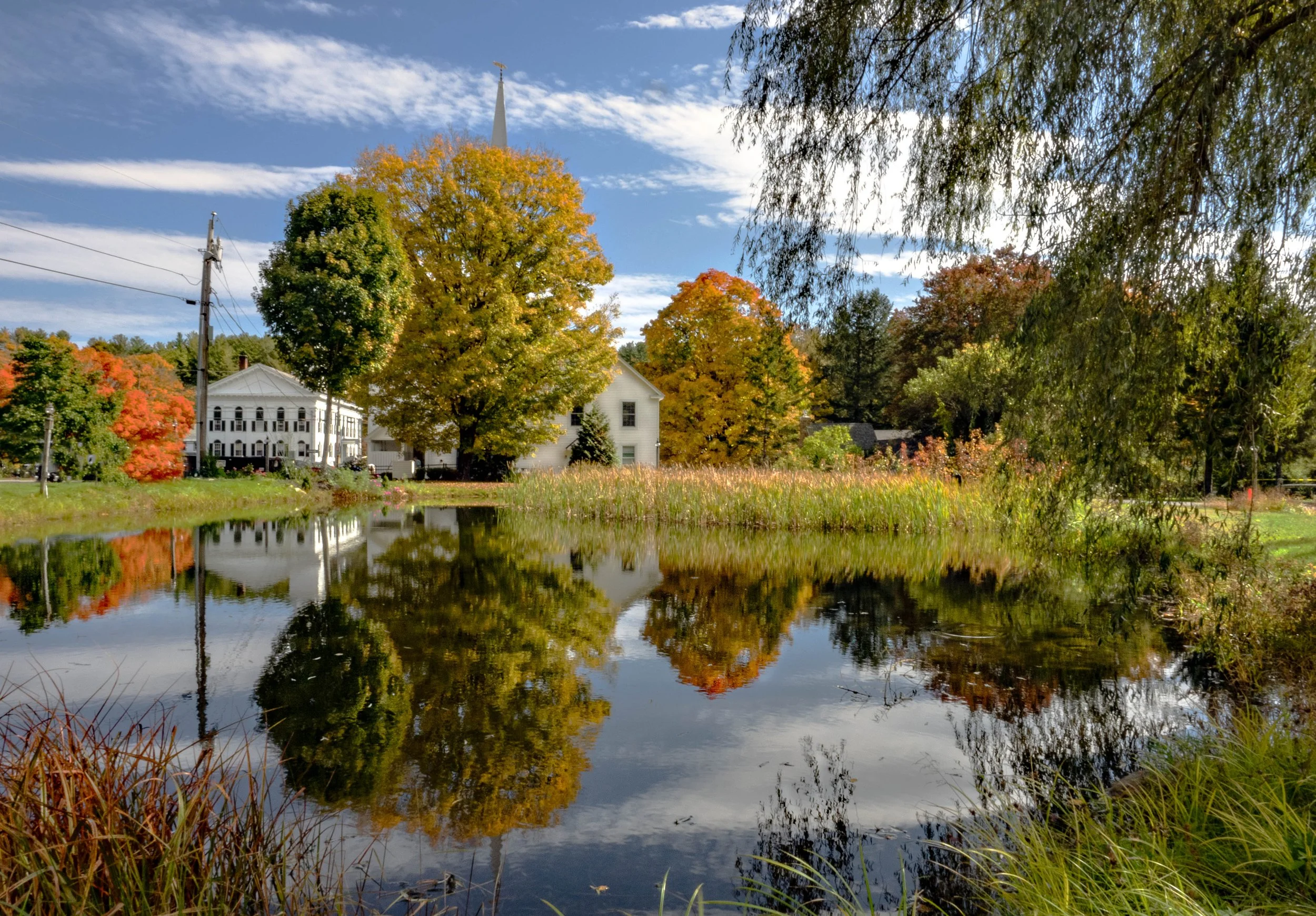 Vermont • Newfane • Pond reflection • Oct 7, 2022